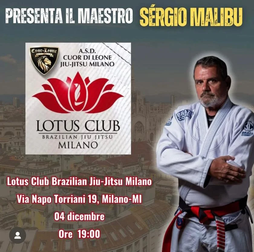 Seminario con il maestro Sergio Malibu, cintura corallo 8 gradi