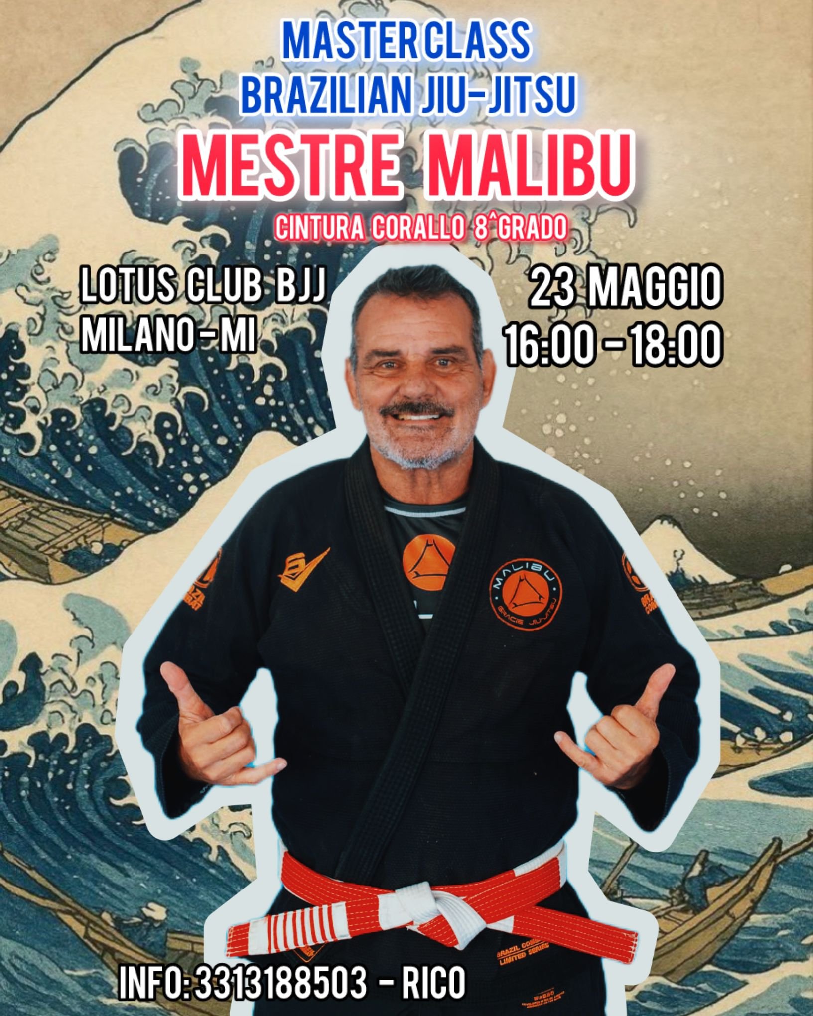 Master Class Maestro Malibu Cintura Corallo 8 Gradi