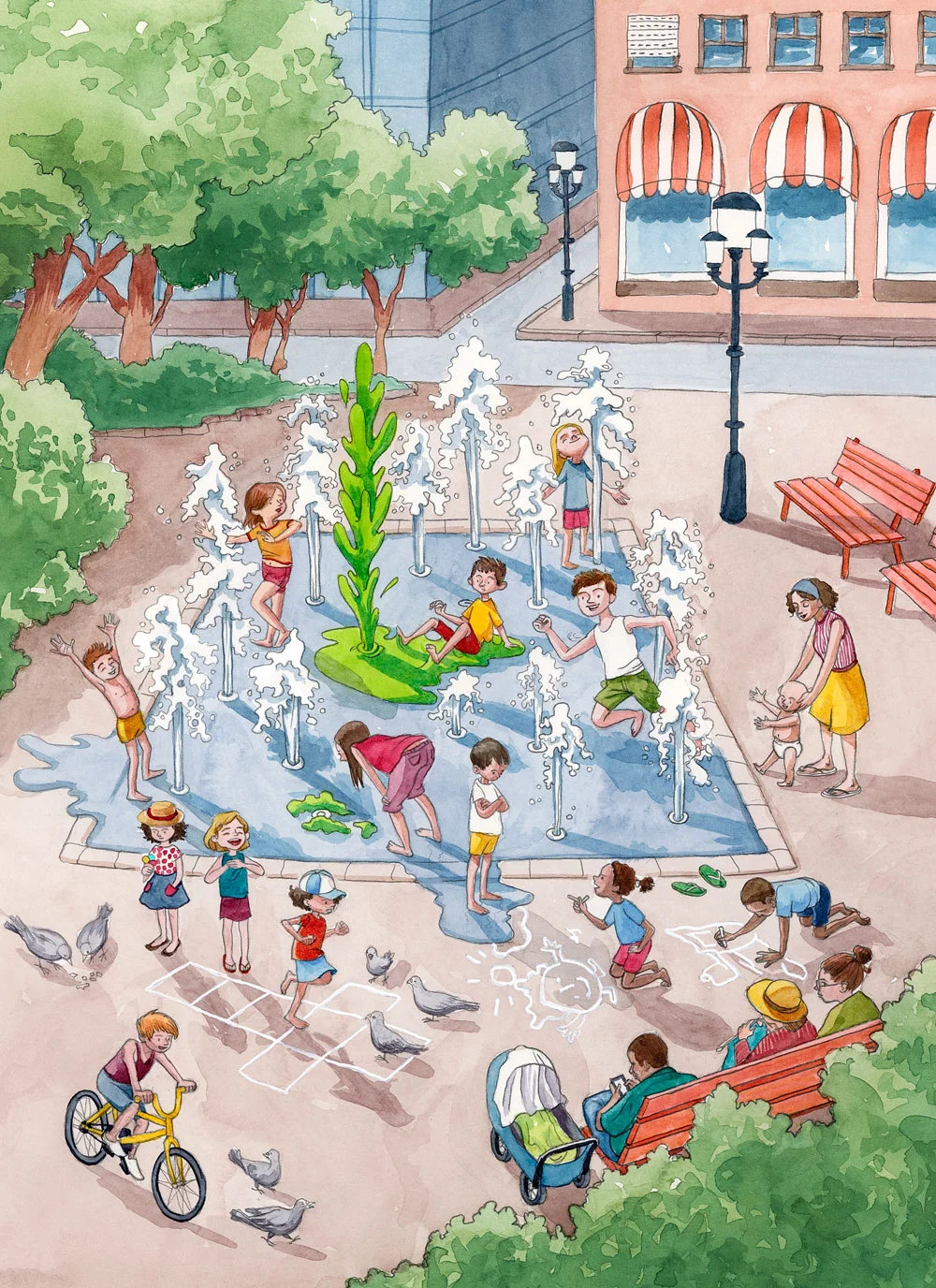 Summer In The City Monika Baum Illustrations Summer In The City Monika Baum Illustrations