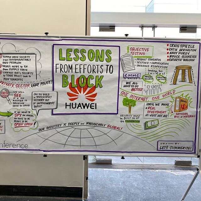 A couple weeks ago I had the incredible opportunity to record this milestone panel with @huawei_usa, @deptofdefense, #bruceschneier, R Street and moderated by good friend @craigspi2. It was a fantastic panel which left me with plenty to think about! 