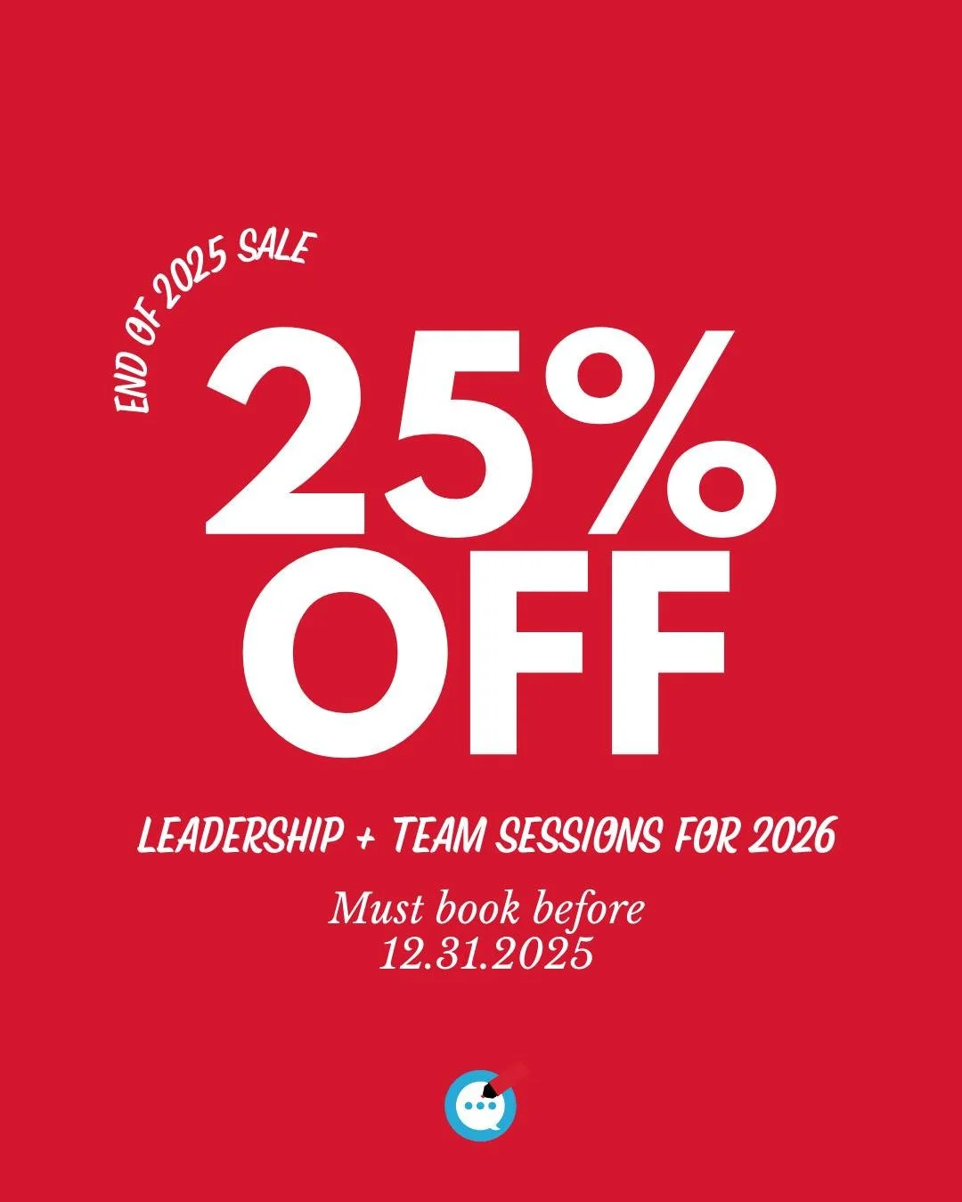 A little year-end bonus for anyone planning ahead for 2026: leadership and team development sessions are 25% off when booked now through December 31. 🙌🏼 If you&rsquo;ve been wanting to bring Strengths or team development into your organization (or 
