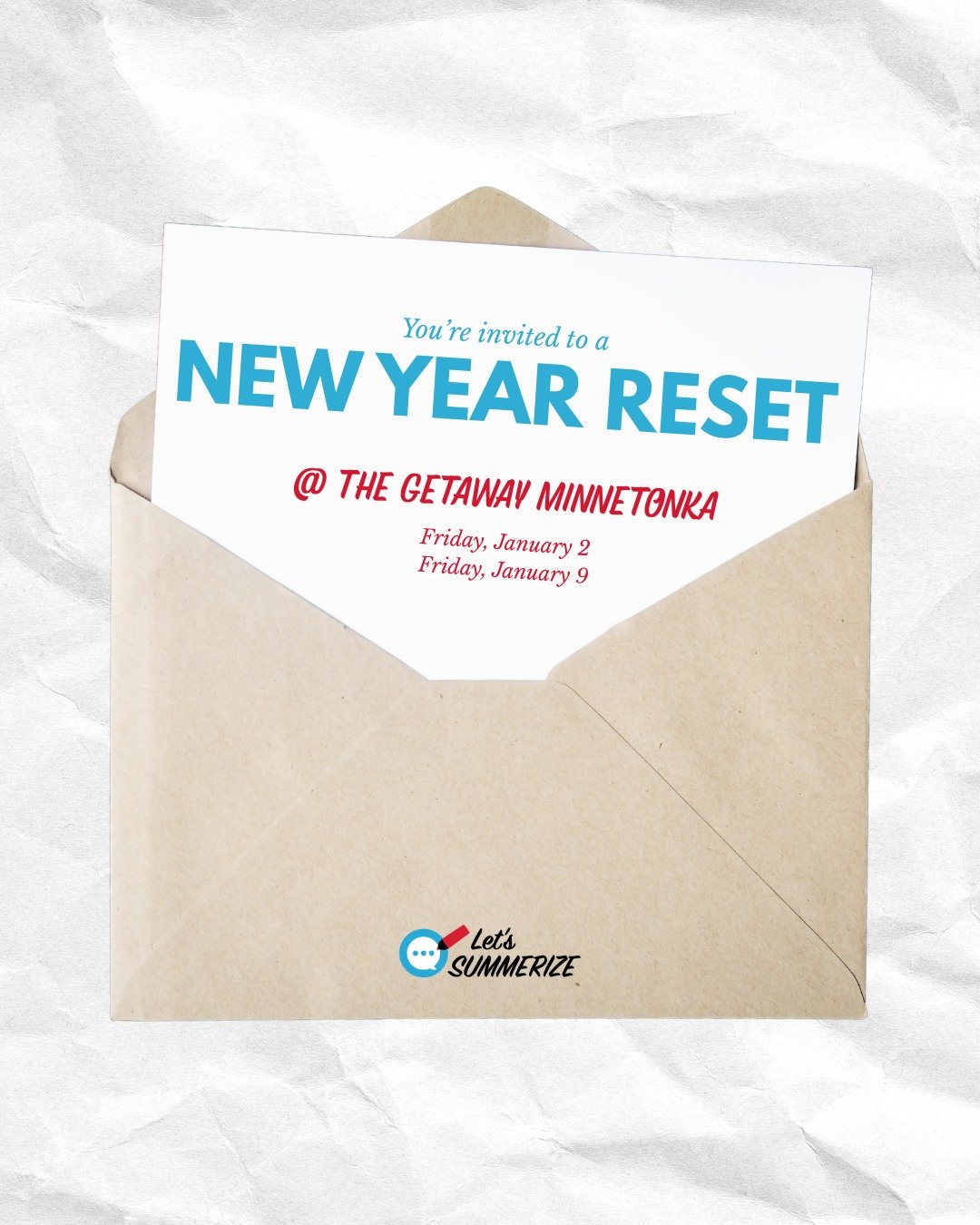 Time is running out to register for the 2026 New Year Reset at The Getaway! This half-day workshop gives you space away from the everyday chaos to sort through what&rsquo;s on your plate, dream about what you want to build, and leave with a clear, re