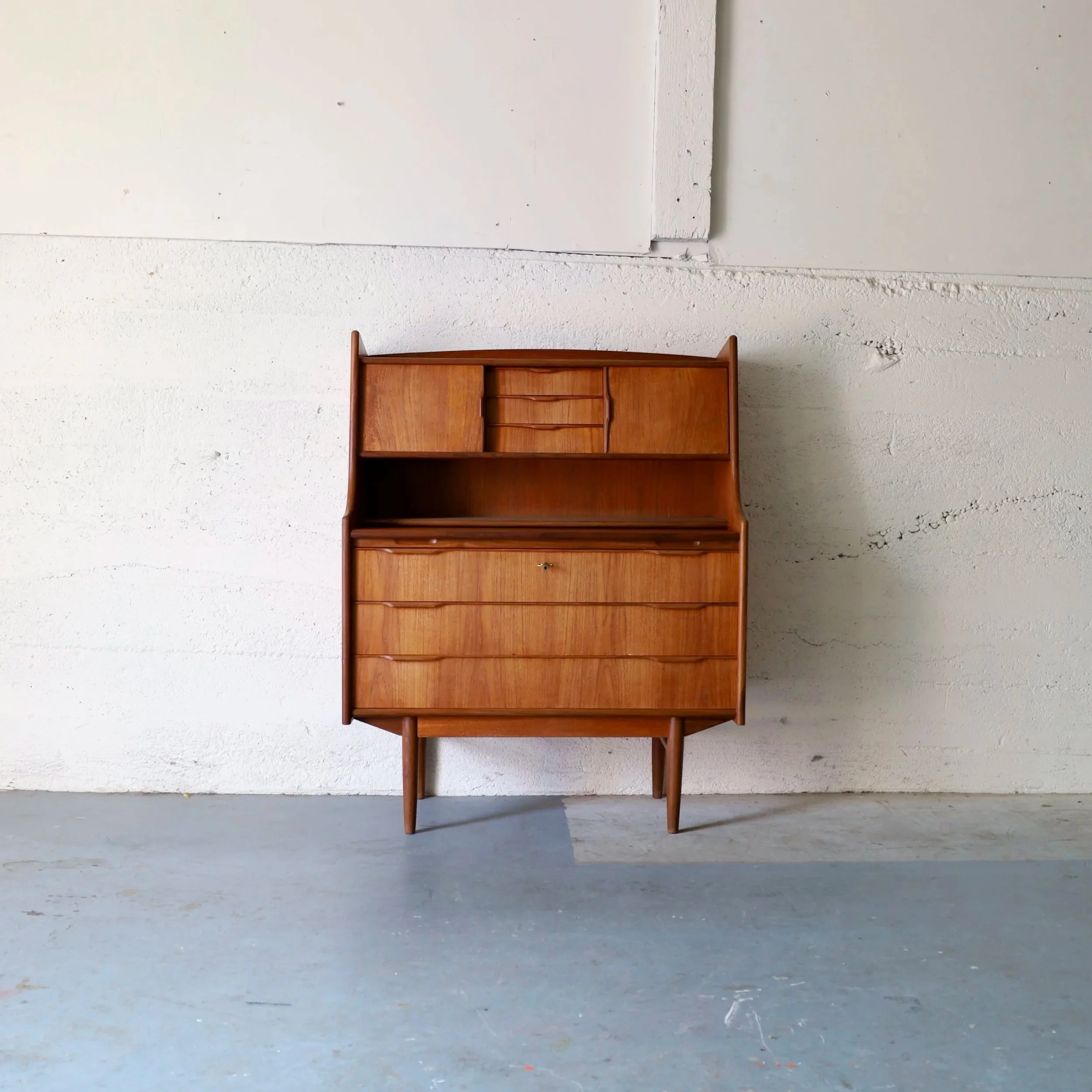 G32661 - Danish Secretary Desk in Teak - In the shop - $1,280