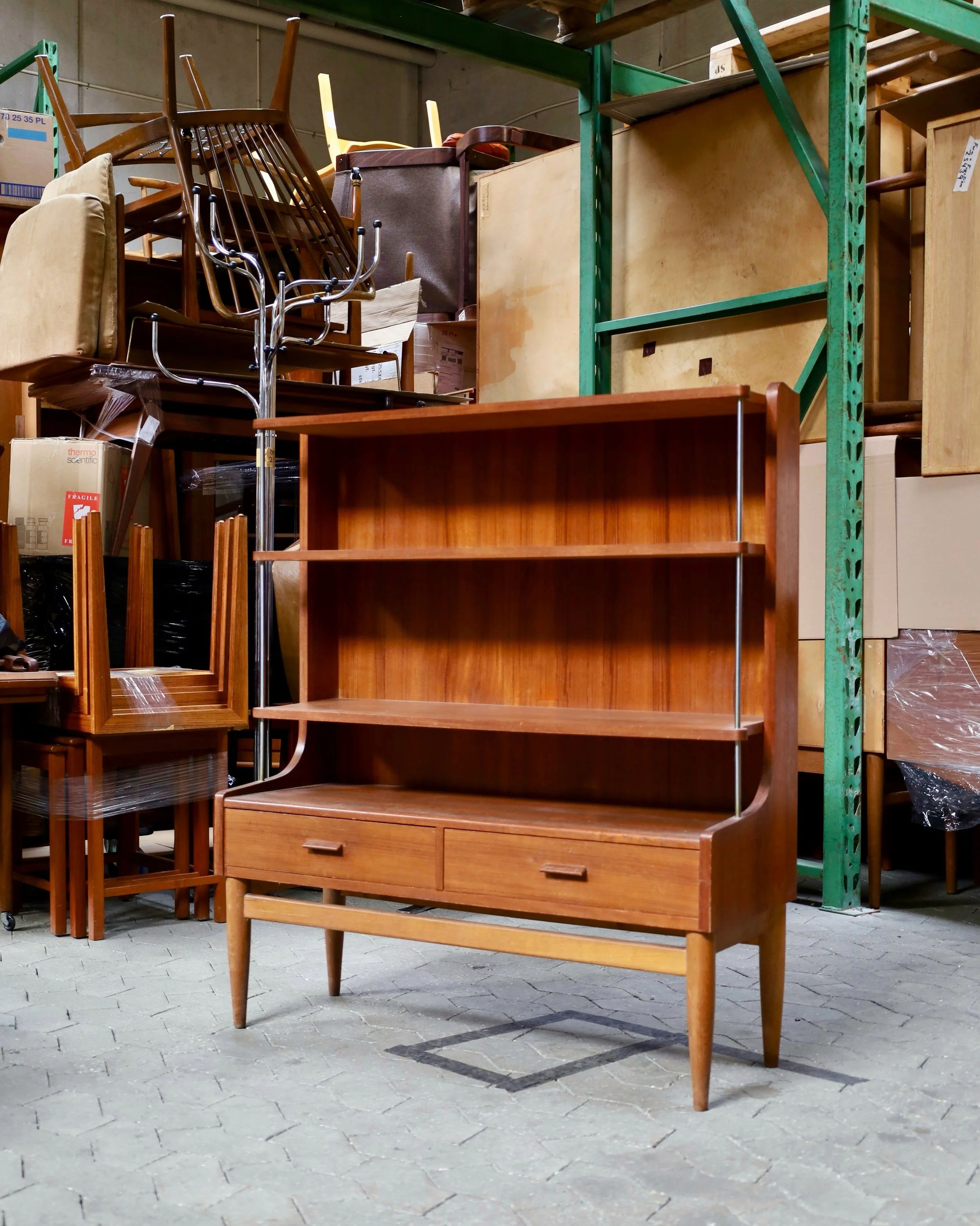 C25503 - Rare Danish Bookcase by Edward Valentinsen - $1,620 // 39"W x 14"D x 45.5"H - In the shop!