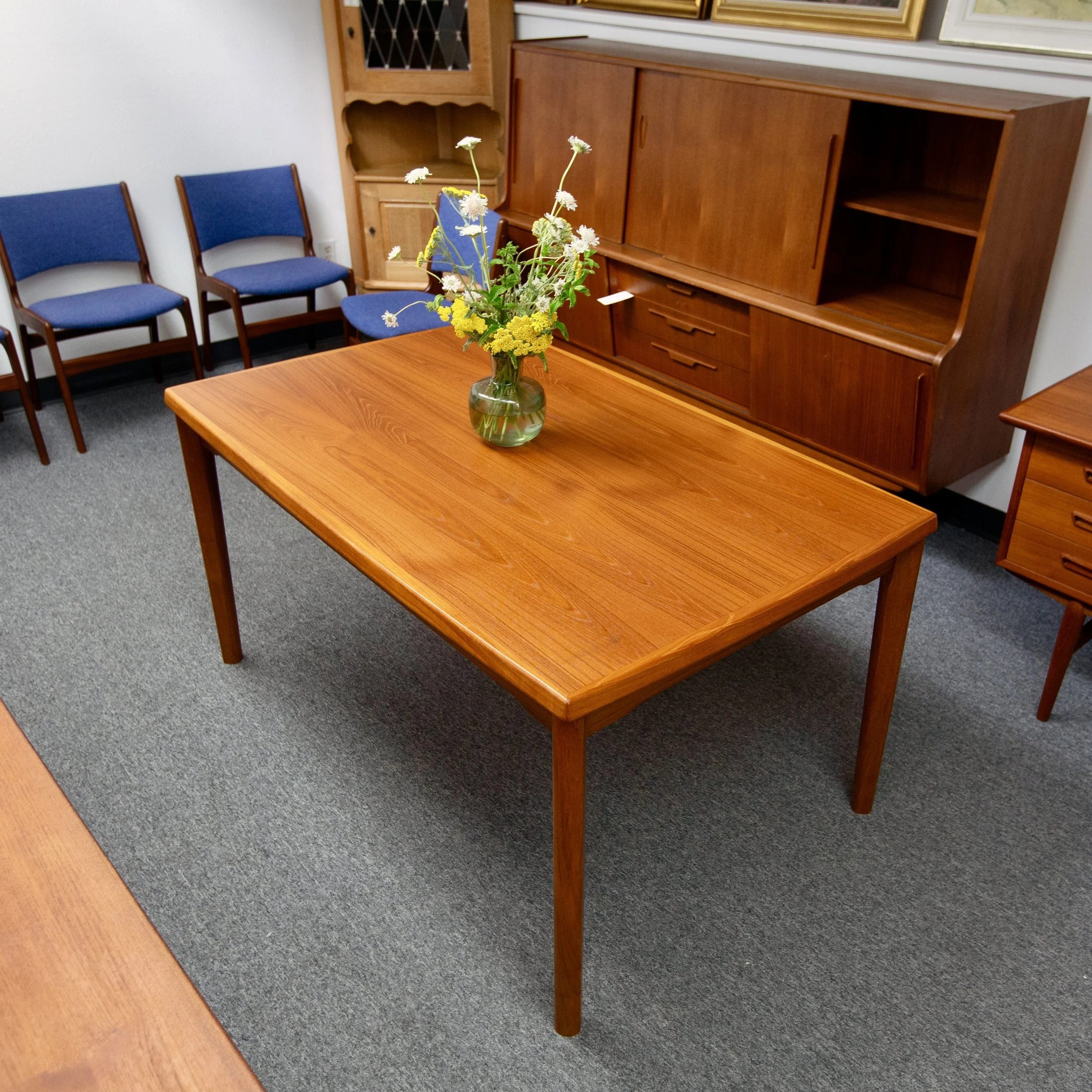 Danish Teak Extension Dining Table