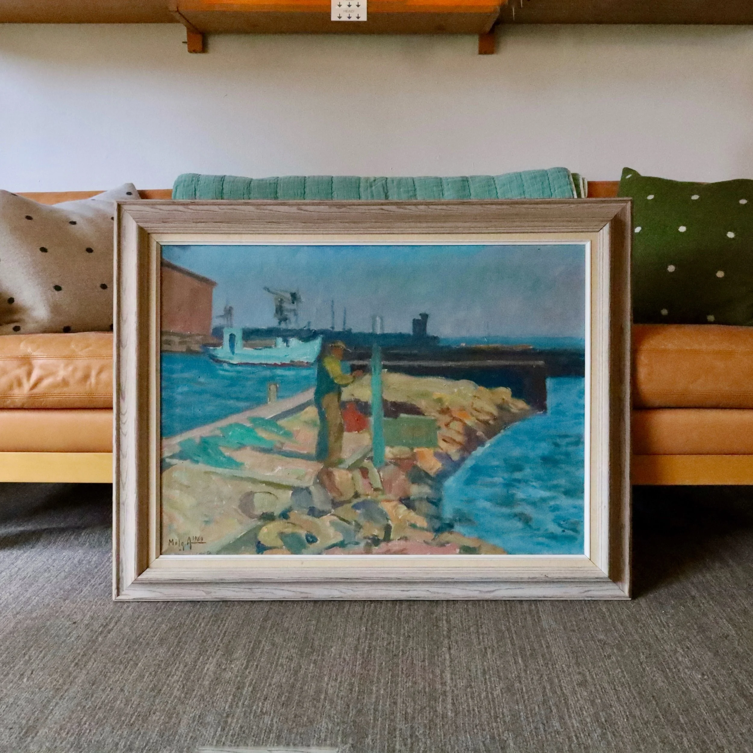 Z32667 - Oil painting by Nikolaj Mølgaard Andersen (1969) - 36"W x 2"D 29"H - $680 -Now in the shop!