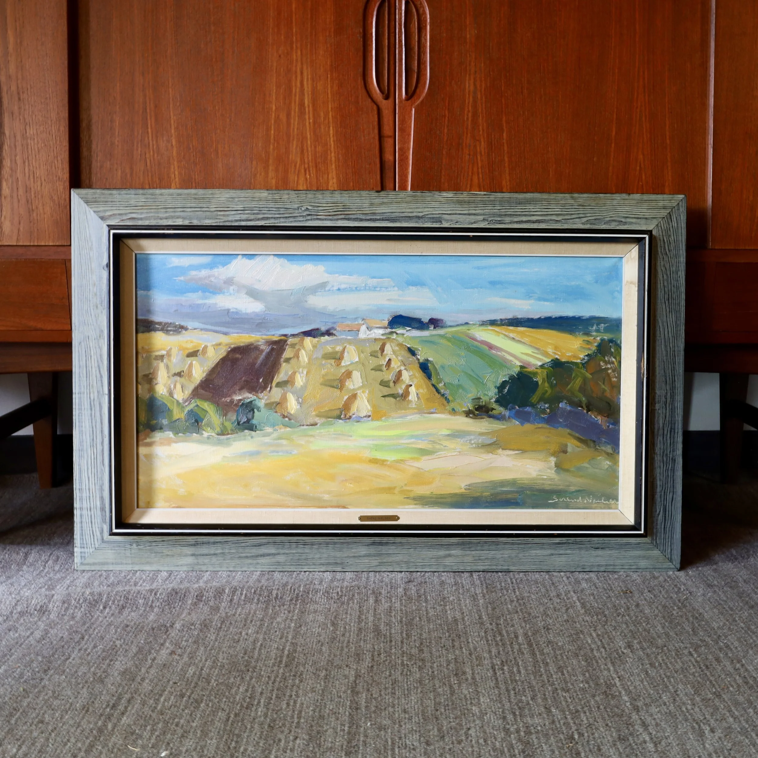 Oil Painting by Svend Nielsen - $780 - 36.75"W x 1.25"D x 23"H - In the shop!
