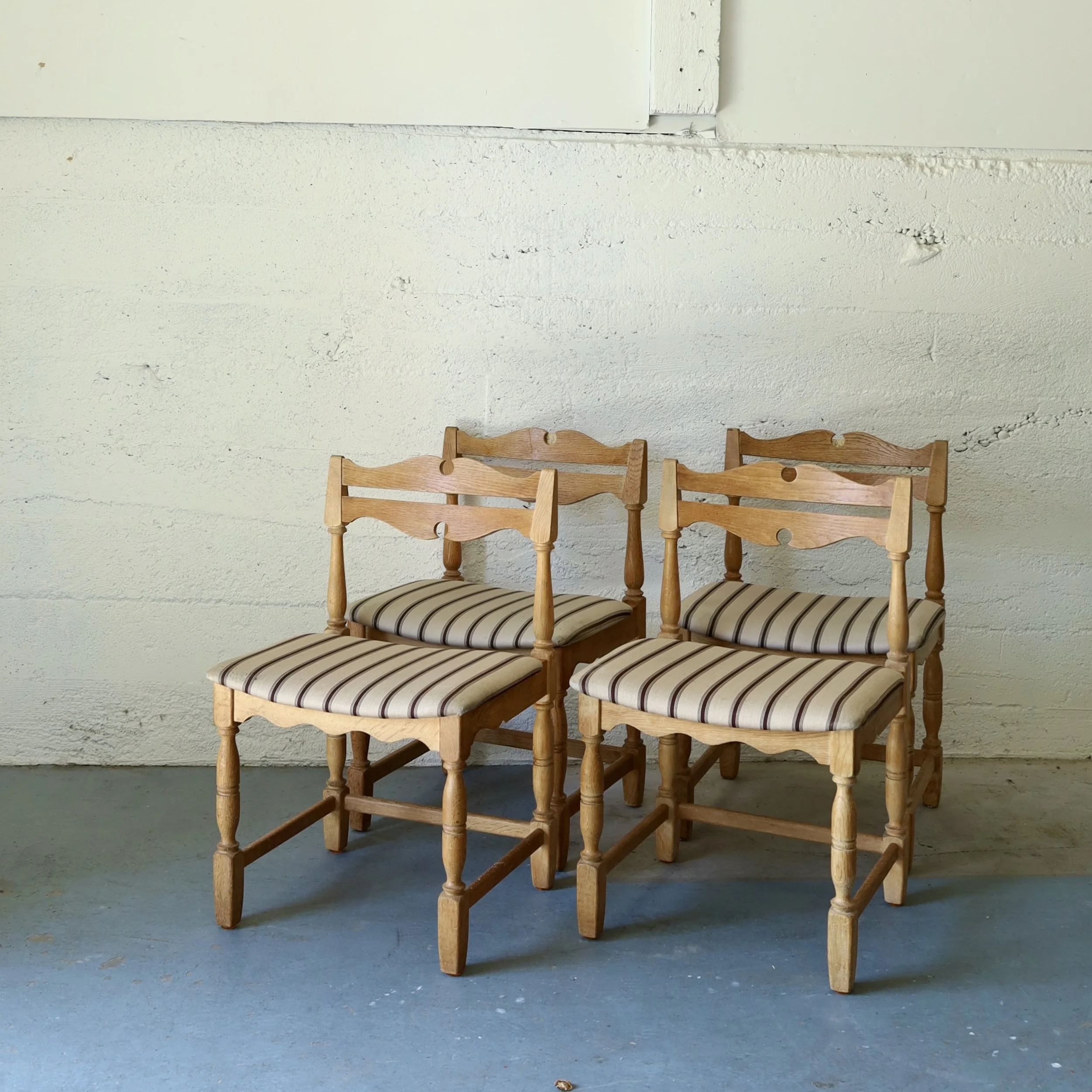 E28493 - 1970s Danish Oak Dining chairs - $1620
