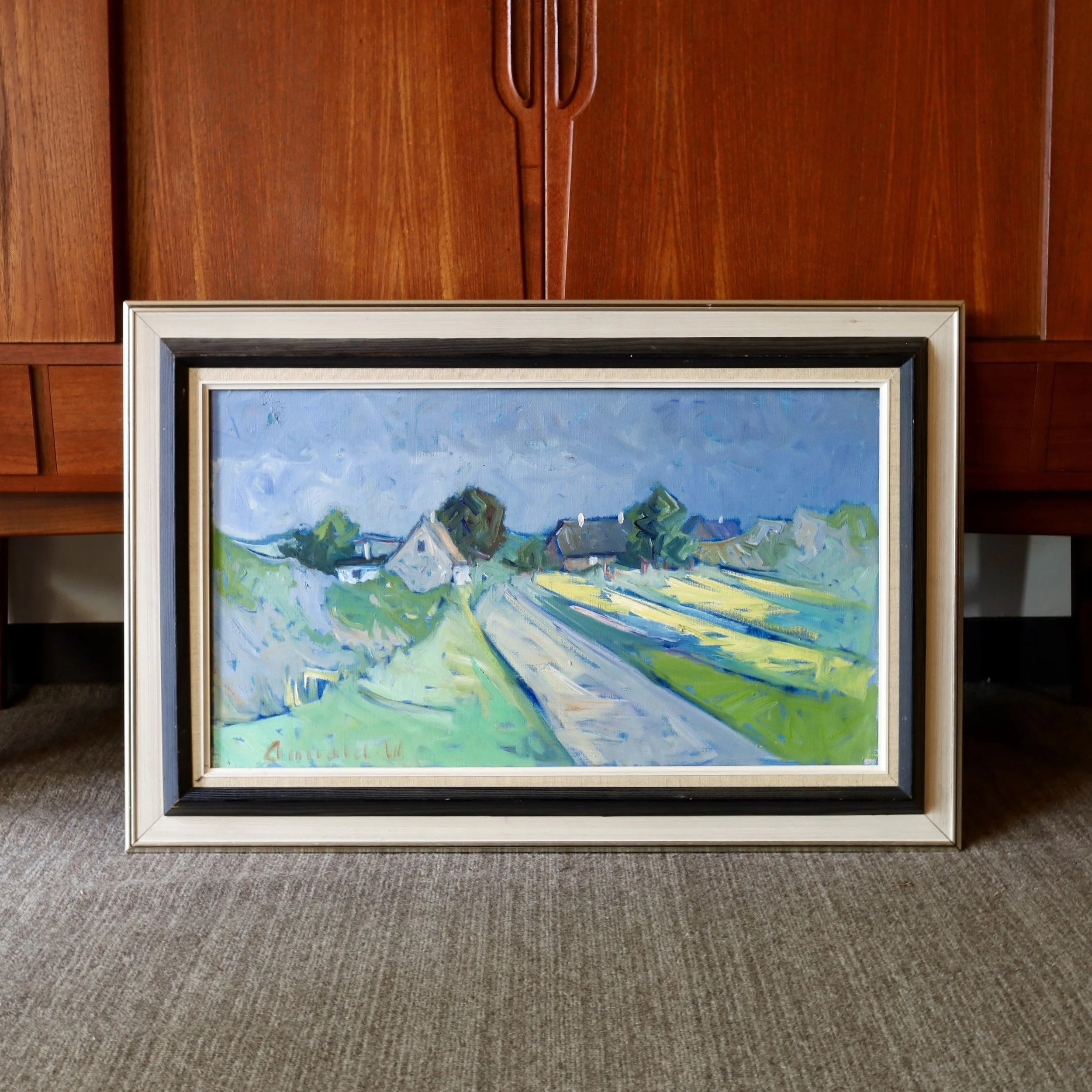 Oil Painting by Arnold Pedersen - $720 - 32.25"W x 2"D x 21.25"H - In the shop!