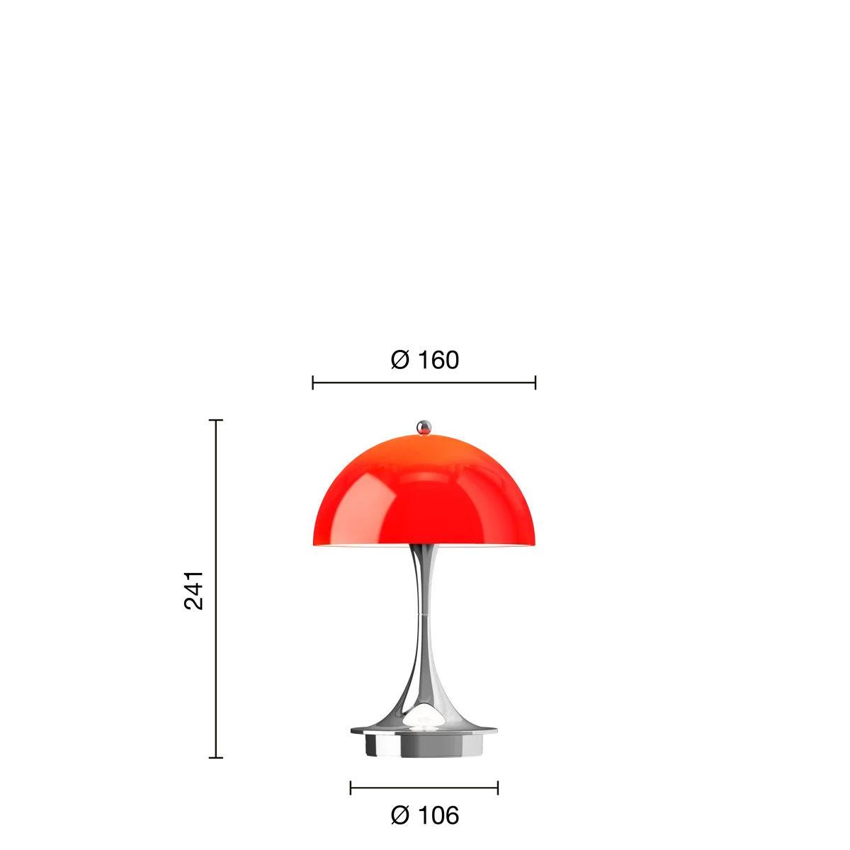 66332_66332_Panthella-160-Portable-Lamp-EU-160-Opal-Original-Red-Chrome-Measurement.webp