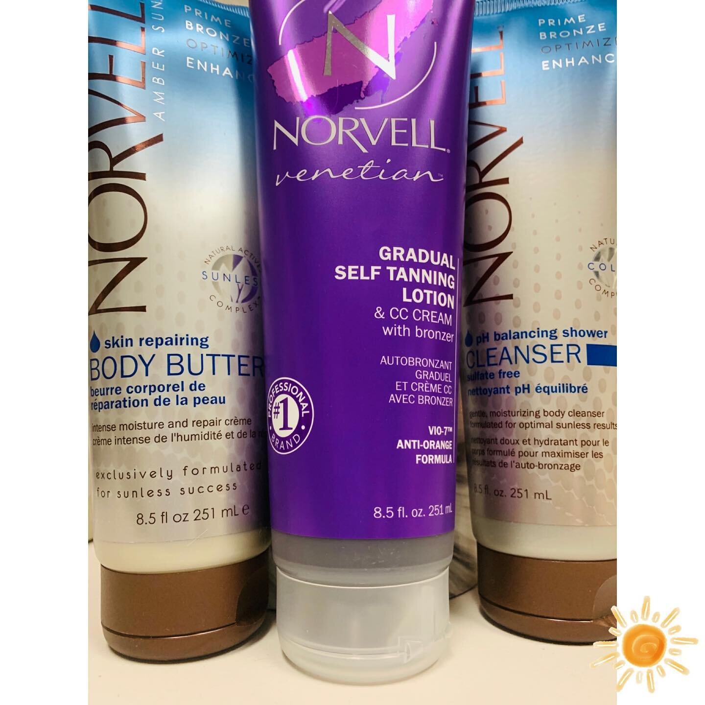 A few of my FAVORITE post tan products 😊 
2. The Norvell Body Butter is a thick lotion that is so moisturizing it helps your skin stay hydrated throughout the duration of your tan to ensure the best results.
2. The Norvell Venetian Gradual Self Tann