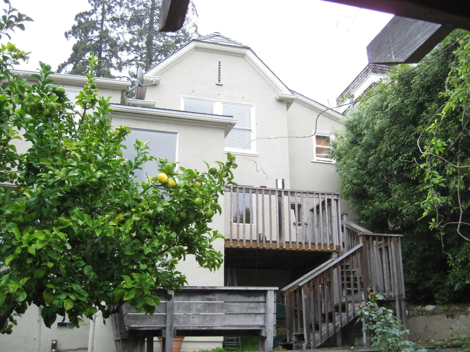  Before: Rear exterior of Piedmont remodel 