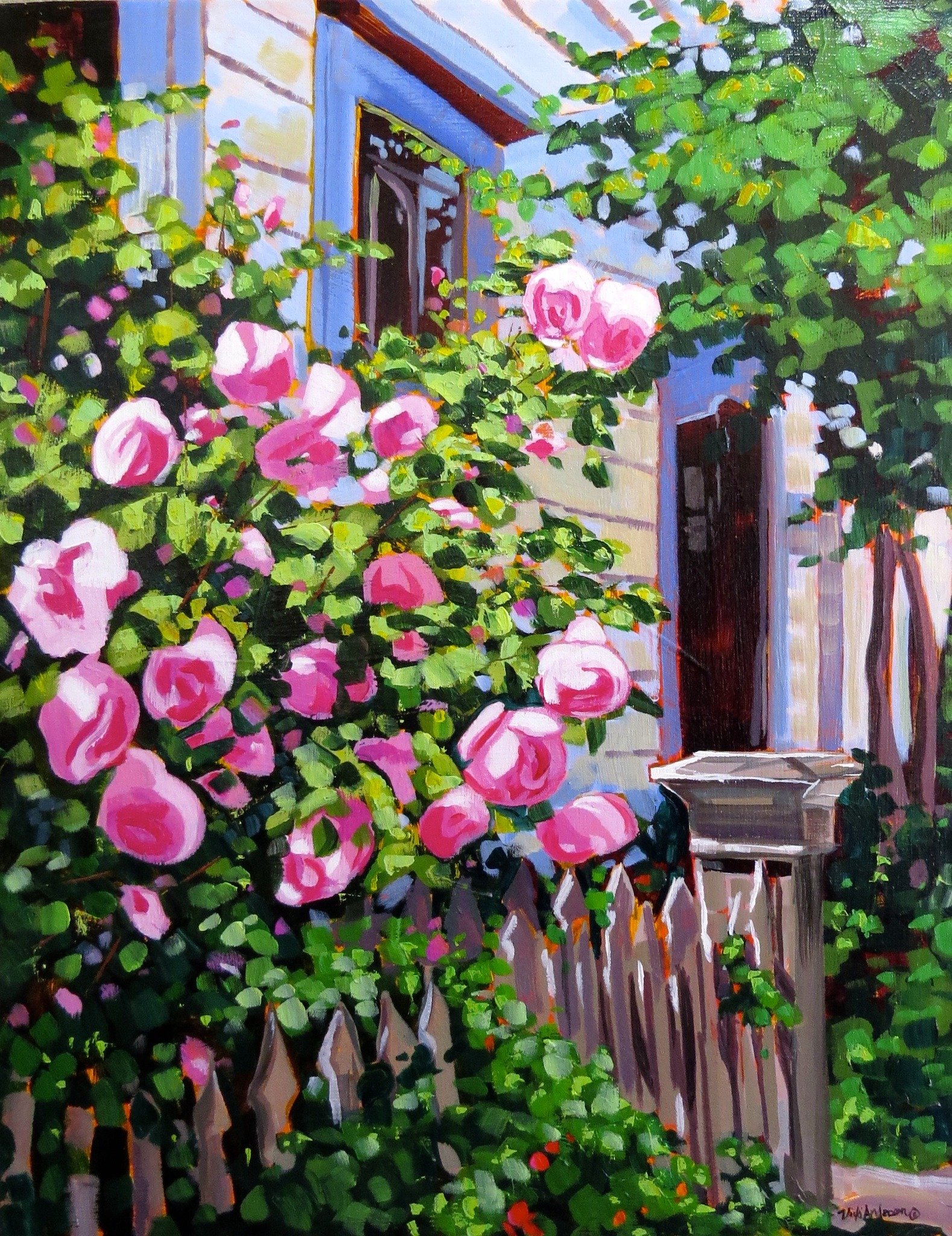Vicki Andersen “Victorian Roses” Acrylic on canvas