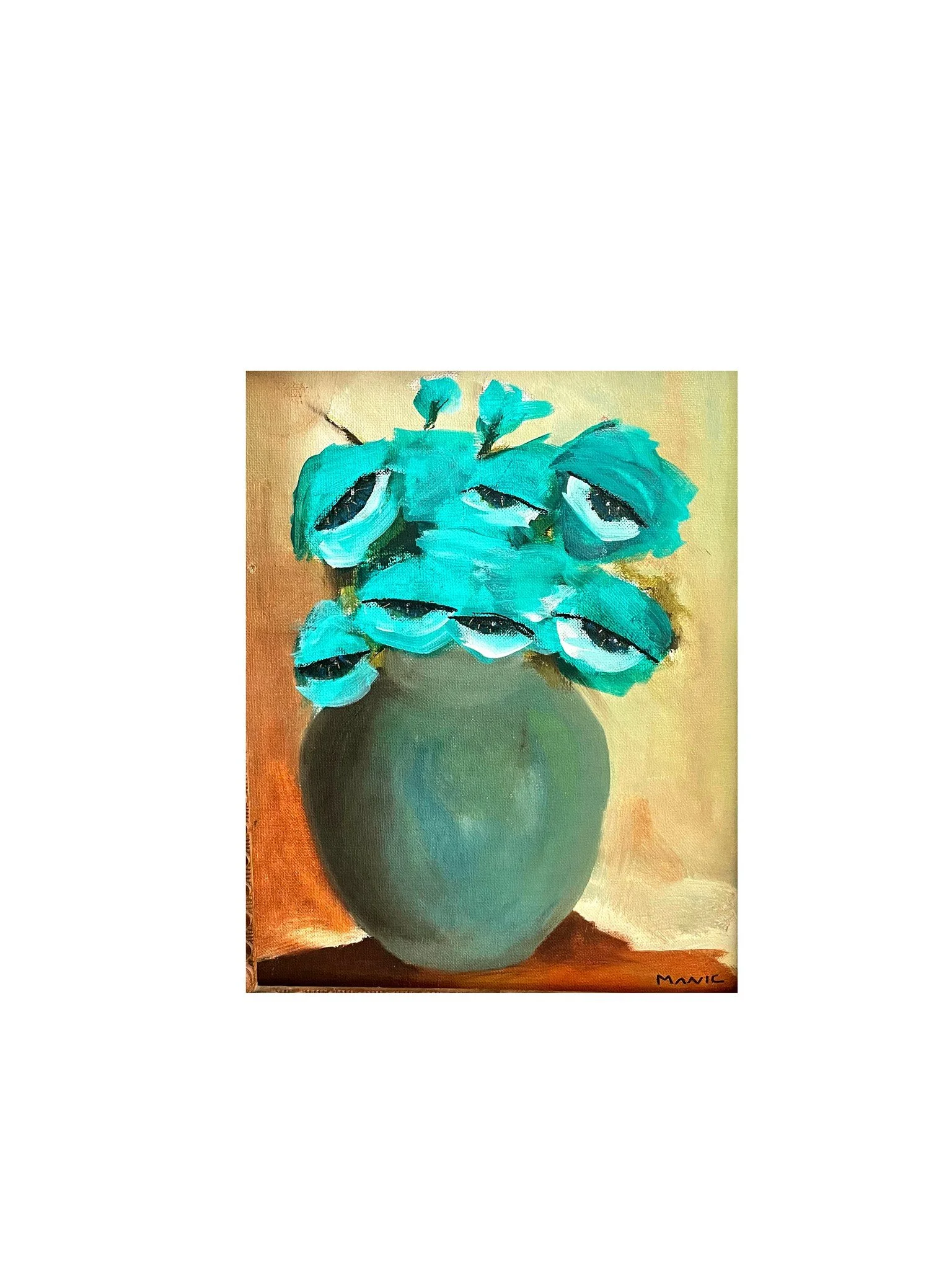 Jasmine Gonzalez “Eyeball Bouquet” Painting on painting
