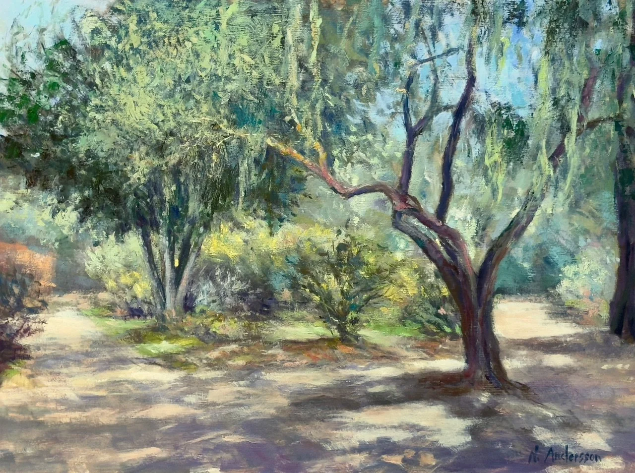 Neil Andersson “La Purisima Mission - Shops and Quarters Bldg.” Oil on linen