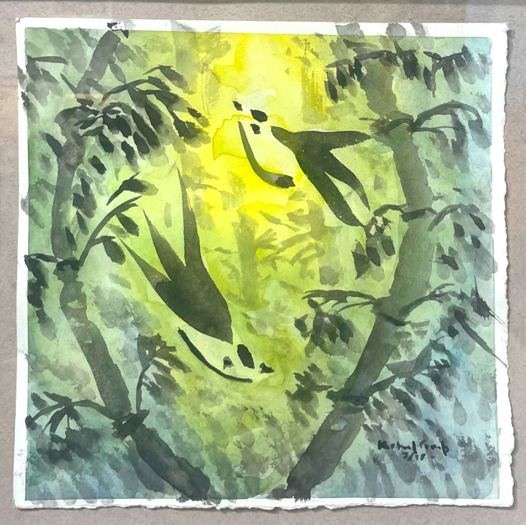 Michael Corob “Great Day” Watercolor and ink
