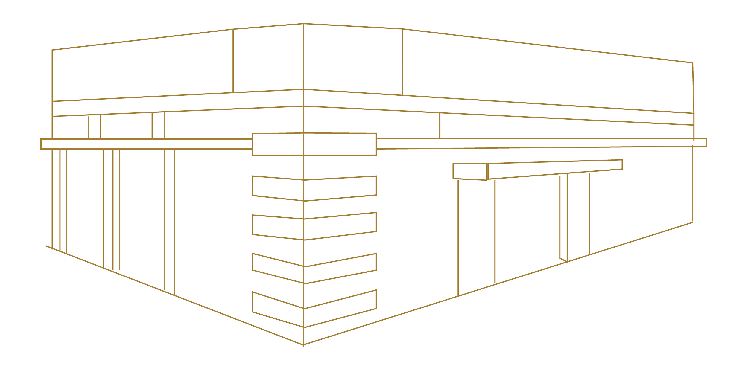 Illustration of self-storage facilities