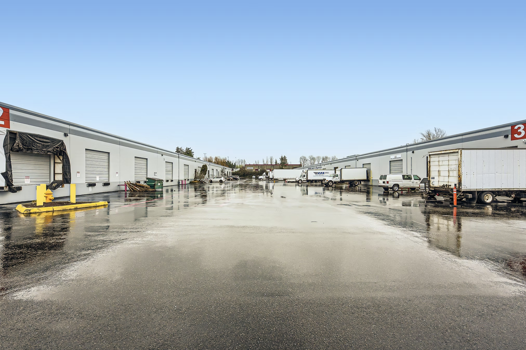 Illustration of self-storage facilities