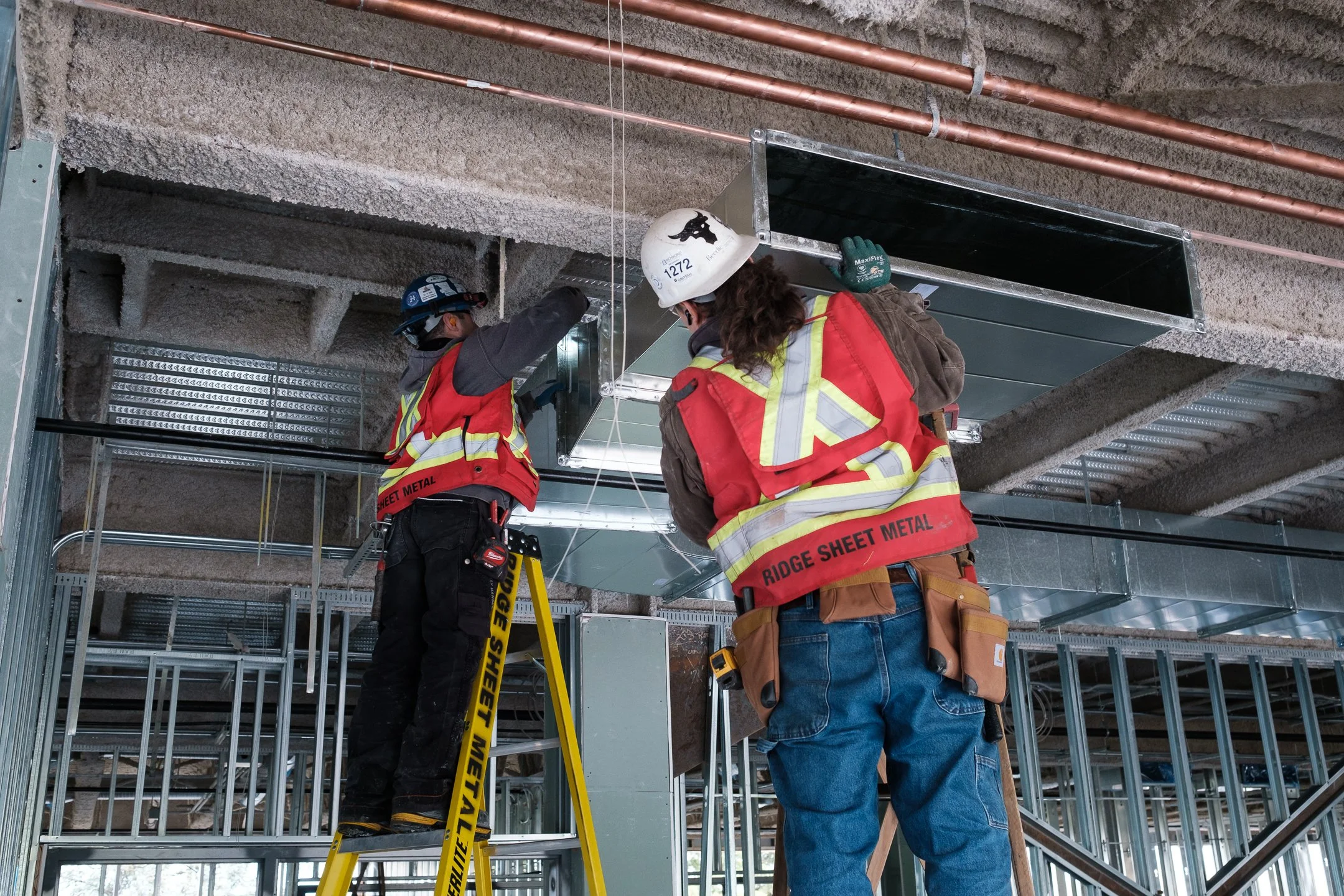 Eric Hamber High School / On-site Visit. Shot for Ridge Sheet Metal