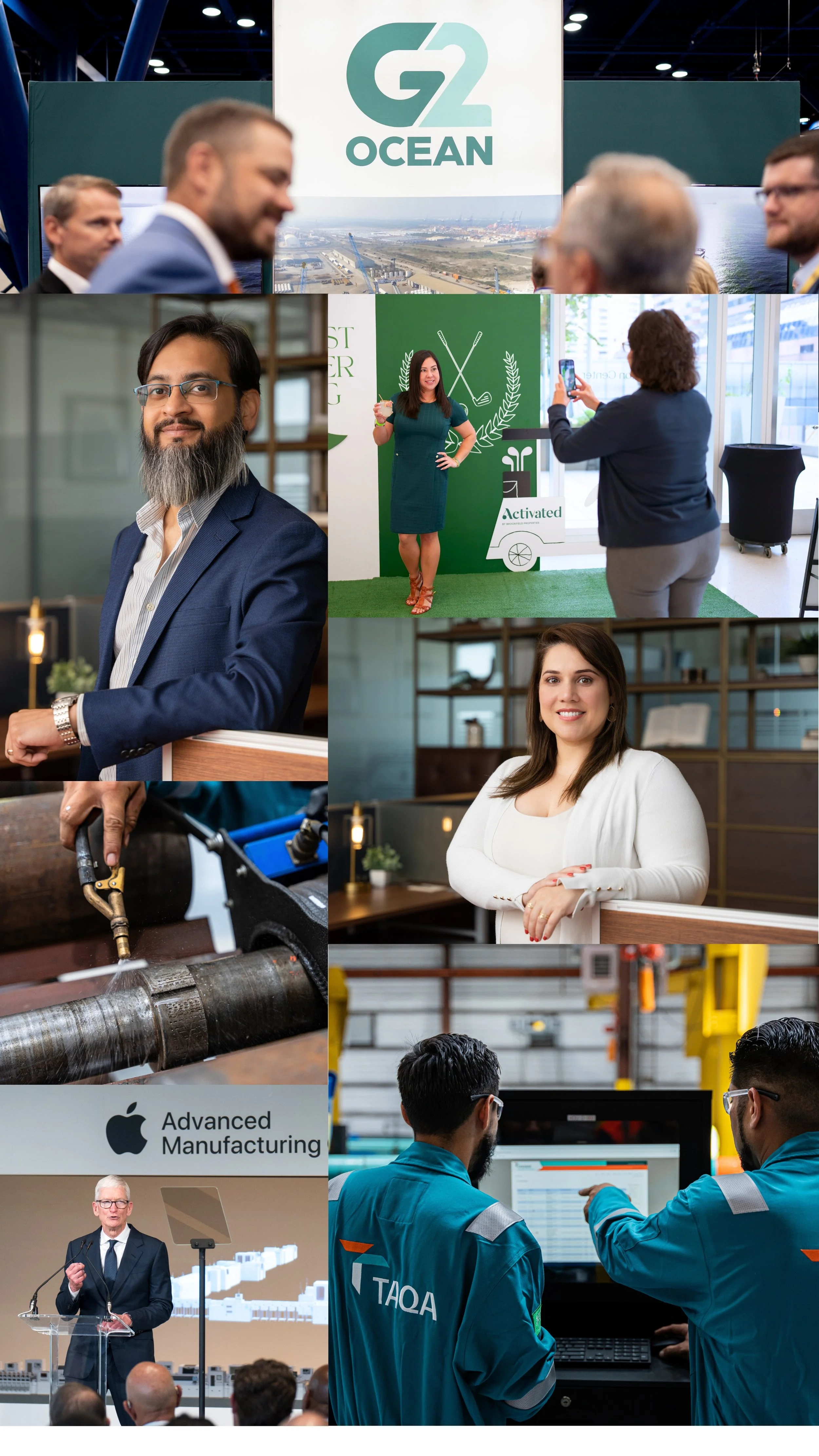 Houston commercial and corporate photography featuring professional headshots, corporate events, industrial photography, conferences, and brand activations by 1133 Studios.