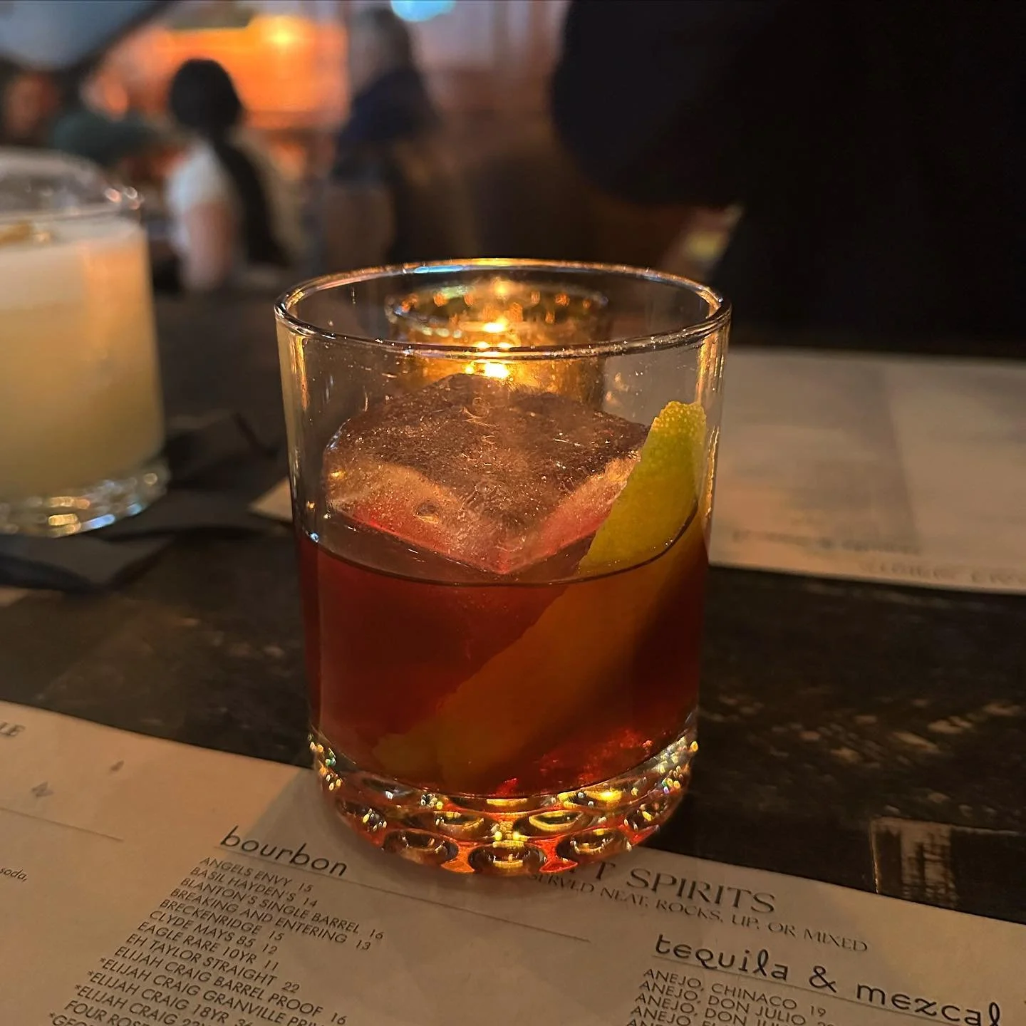The Granville &ldquo;Gran-Fashioned&rdquo;. Not well rounded enough for me. But, they have a big cube and a peel, but no cherry. Good enough to order again, not good enough to write home about. Got the job done though and I enjoyed it. All this aside