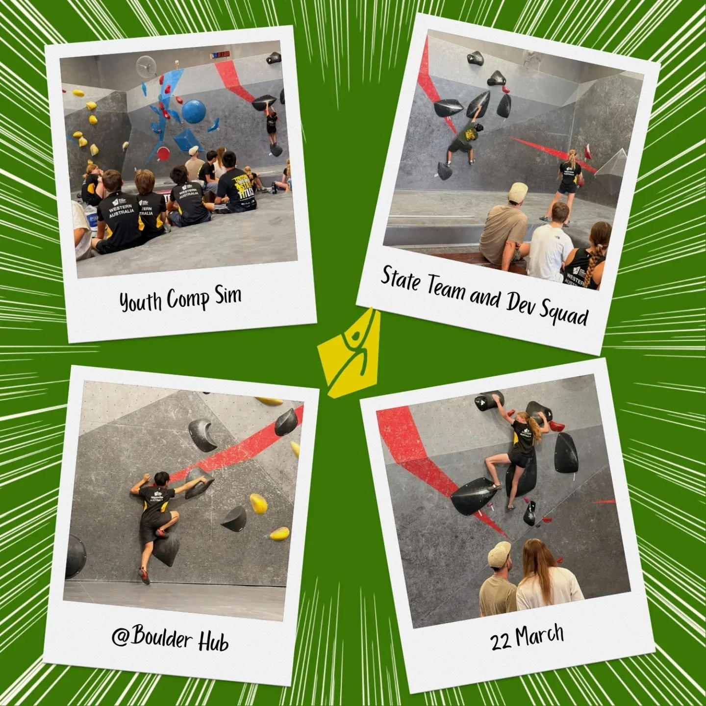 Our second WA Youth State Team and Development Squad training session was a comp sim set by @gripmasteralby yesterday.

Thanks to @boulderhub for hosting and coach Chris @climbitphysio for getting the team psyched and ready for Youth National Champio