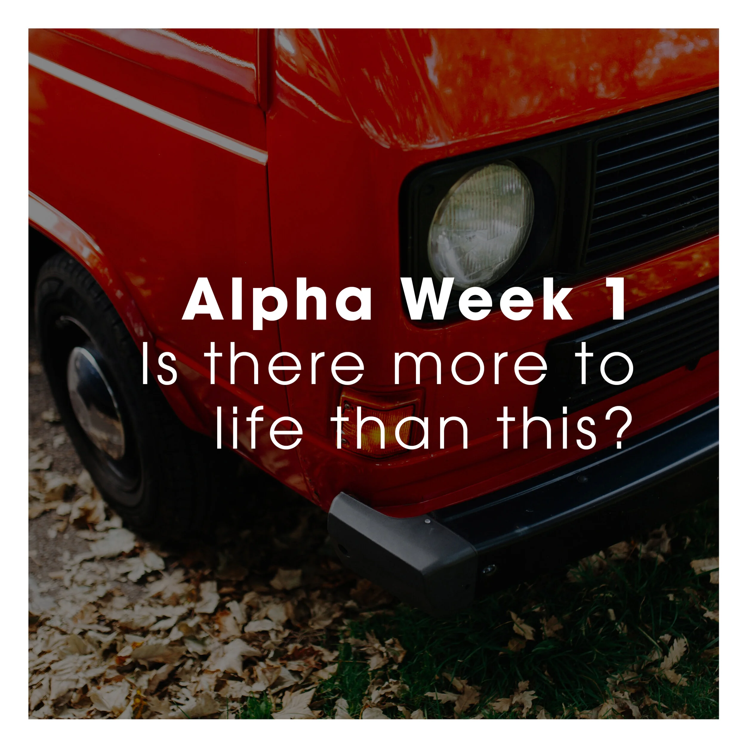 Week 1 - Is There More to Life than This?