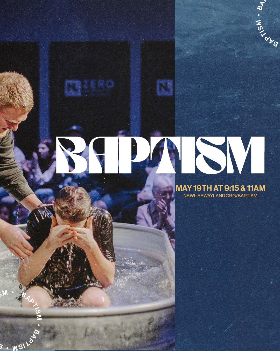 Our next baptism service is 5/19 @ 9:15 + 11:00am! Baptism is NOT for those who are perfect (none of us are), it is for those who desire to continue their journey towards becoming more like Jesus. Baptism is a public expression of an inward faith in 