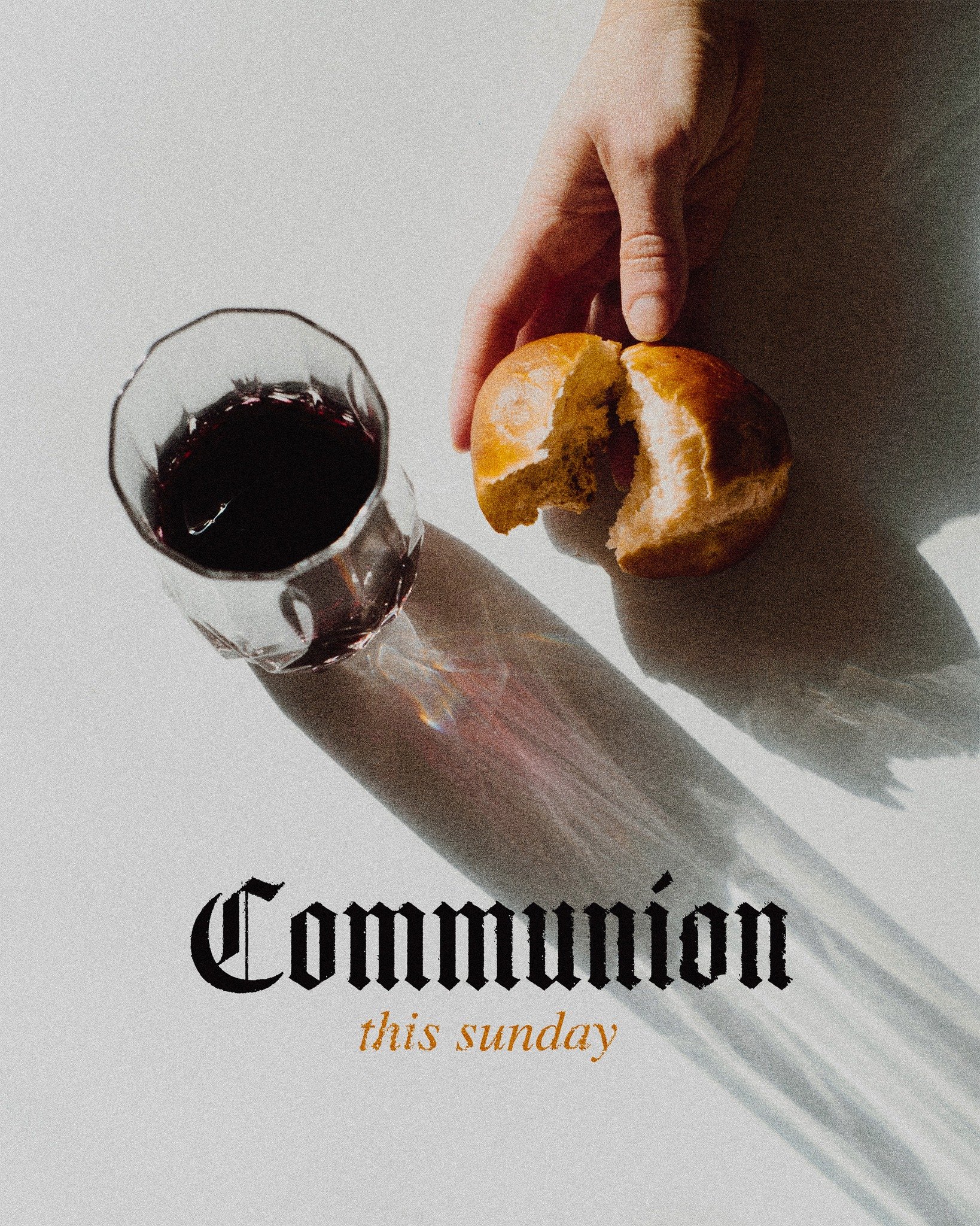 We celebrate communion tomorrow as a church! Join us at 9:15 or 11:00am in person or join us in your home as you watch online.