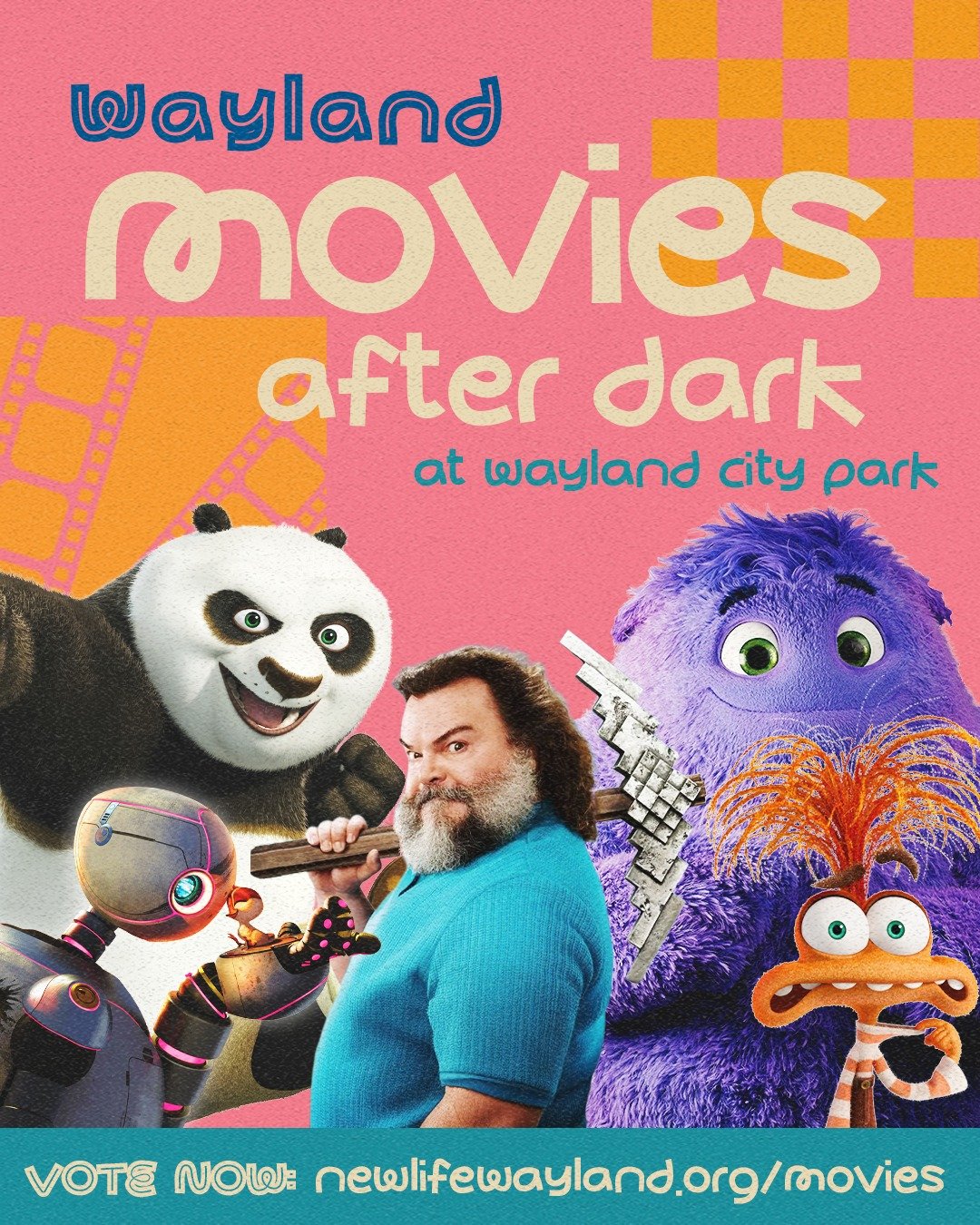 🎉 YOU ASKED. WE LISTENED. 🎉

Wayland, we heard you loud and clear&mdash;Friday nights (August 8 &amp; 15) are the new home for Movies After Dark in the park (Movies will begin immediately following the Concert in the Park)! 🌙🍿

Now it's time to p