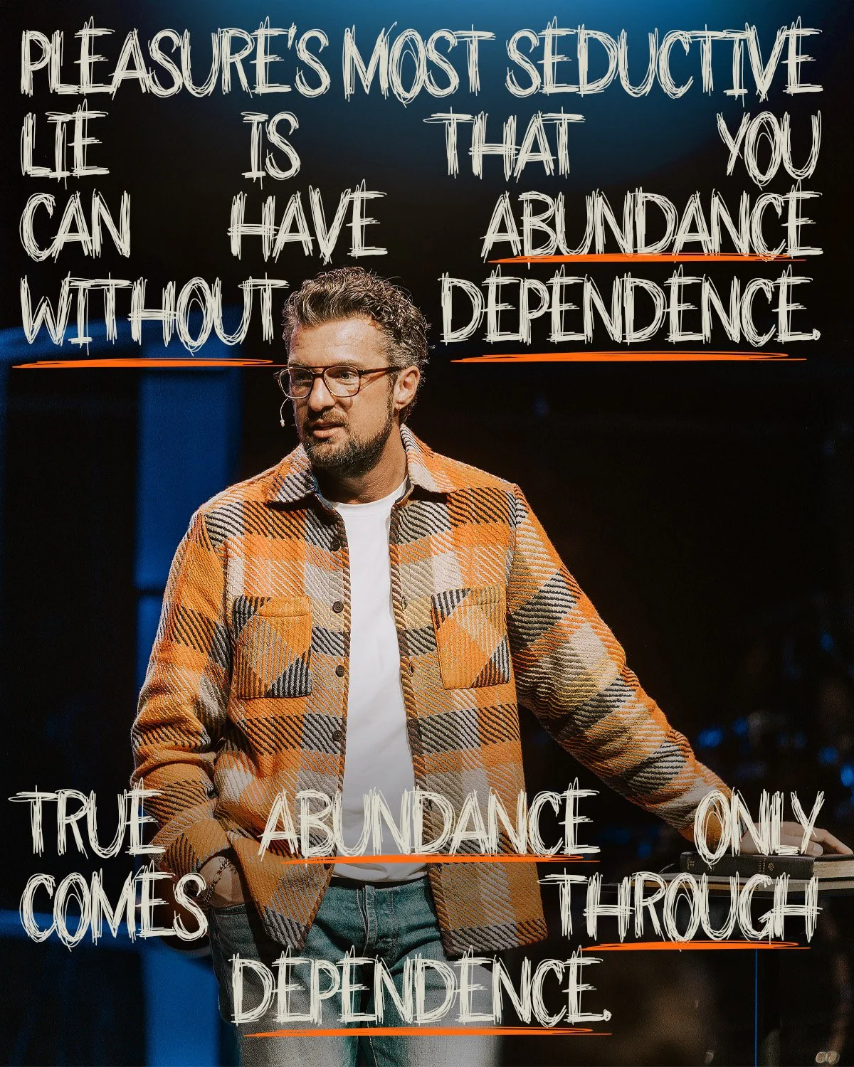 We wrapped up &quot;Overcommitted&quot; yesterday with this truth: you can&rsquo;t have abundance without dependence. Jesus taught that how we handle what we have reveals who we truly trust. 

The invitation? Develop disciplines of dependence in your