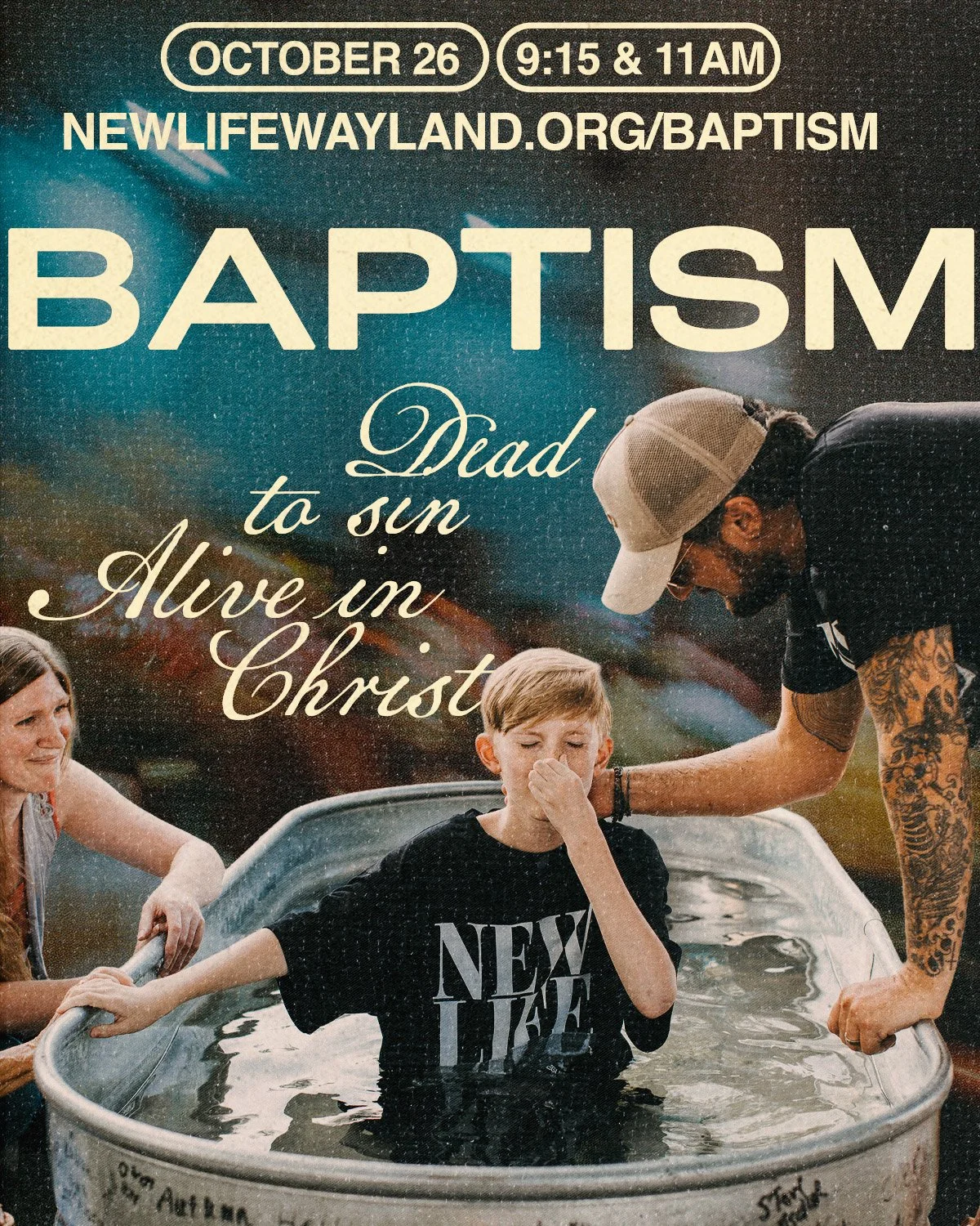 &quot;Repent and be baptized.&quot;

Maybe you felt the nudge at our last baptism on September 28 and are wondering when your day might come. Or maybe you were baptized as a baby but never had the chance to make that decision for yourself. Maybe you&