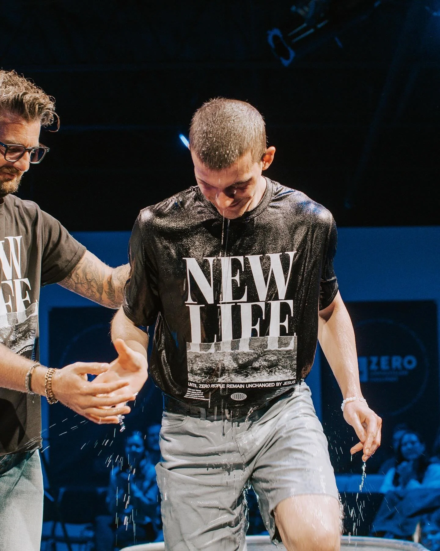 God is on the move at New Life... We are celebrating the 12 people who went public for Jesus through the waters of baptism today!! What an amazing morning