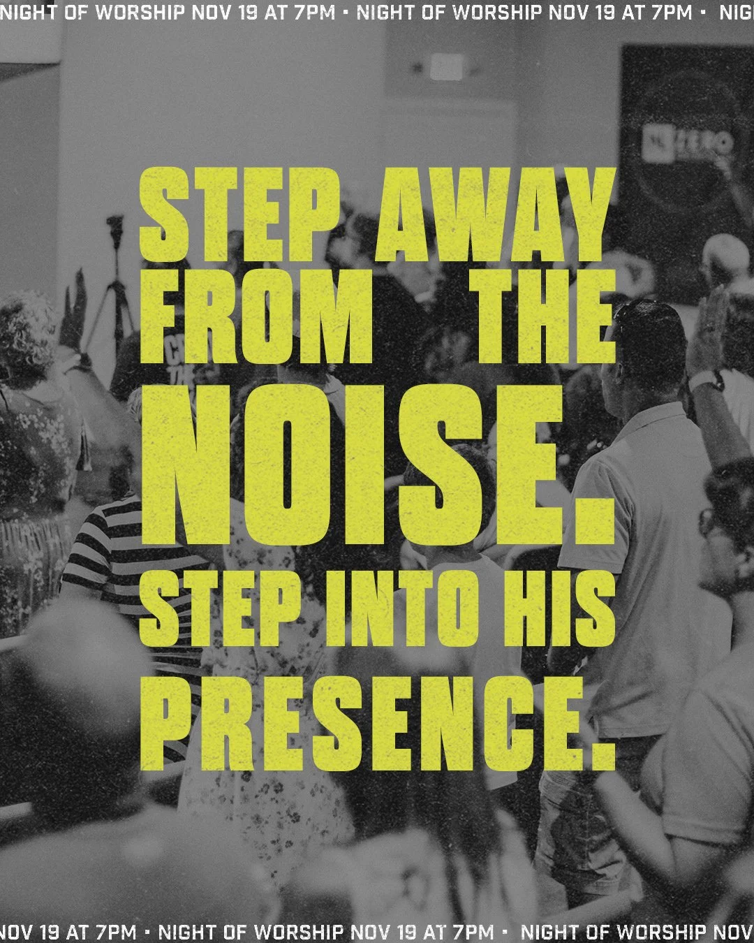 TONIGHT. Join us at 7PM for a night of worship. This is going to be an incredibly powerful night of worshipping with brothers and sisters in Christ. It's going to look different than anything we've done before and we hope you'll make it a priority to
