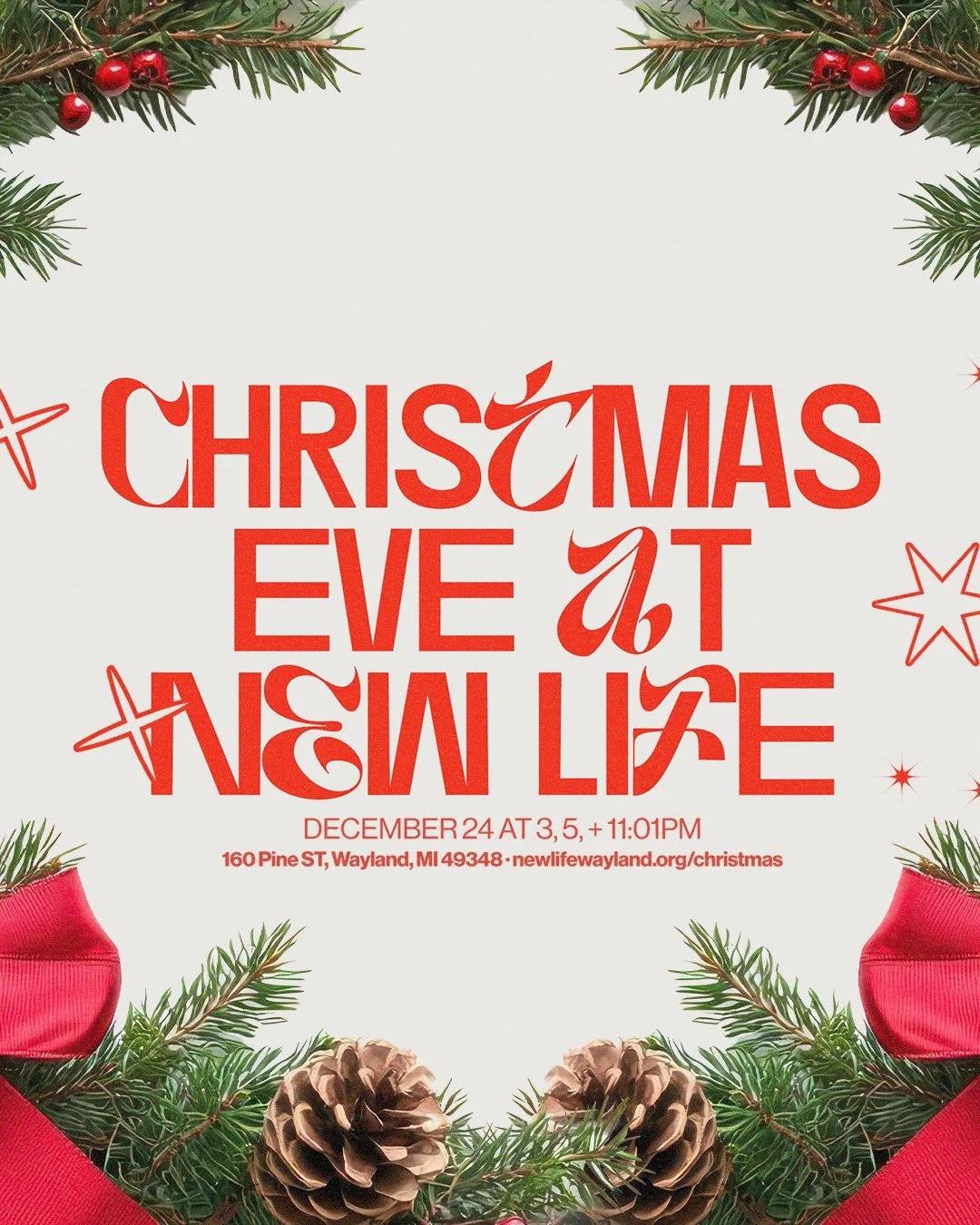 Christmas is almost here, and we&rsquo;d love for you, and the people you love, to join us for Candlelight Christmas Services at 3PM, 5PM, and 11:01PM on December 24!

Experience the hope of Jesus in a warm, welcoming night filled with candlelight, f