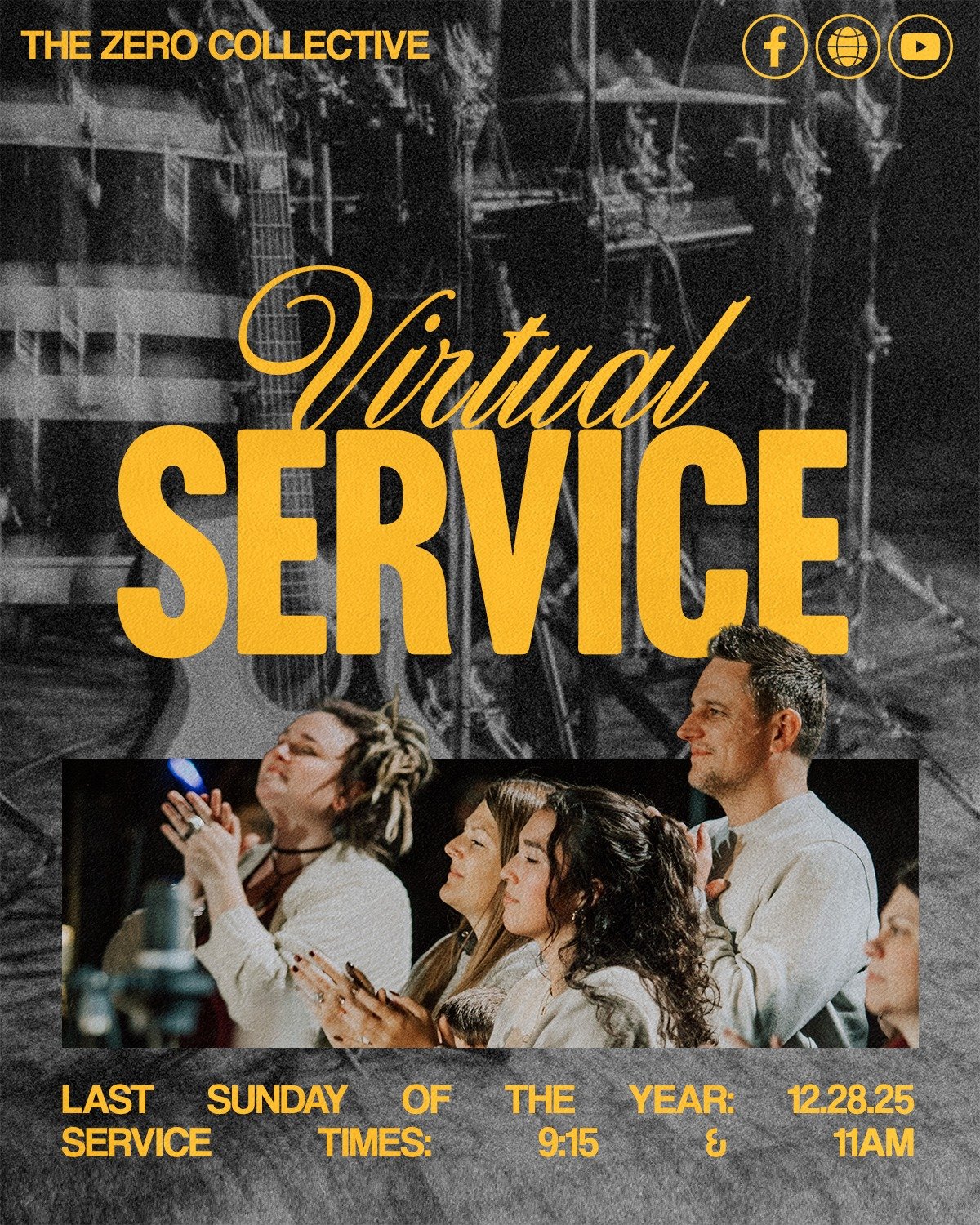 One of our favorite end-of-year traditions is our virtual service with the whole Zero Collective family. So heads up... there are no in-person services on December 28. Instead, grab a few friends or your family, get cozy, and join us online for worsh