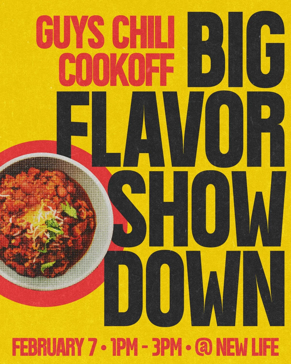 Men! Kick off Super Bowl weekend the right way. Saturday, February 7 from 1PM - 3PM&hellip; Big flavor, serious bragging rights, and incredible prizes on the line. Whether your chili is mild, bold, or bring-the-fire hot, this is your moment. Grab the