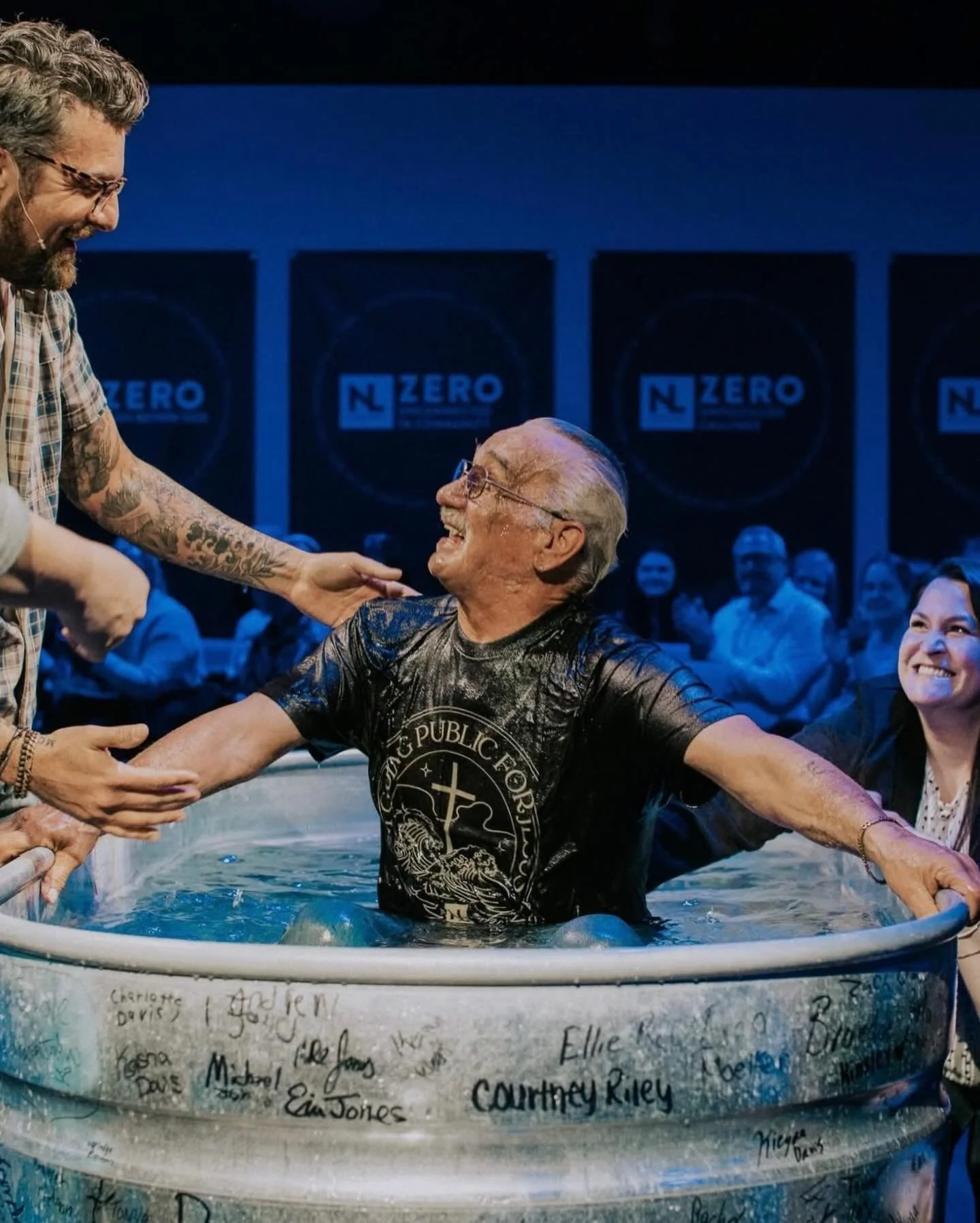 The joy is contagious&hellip; and it continues this Sunday with baptisms! Sign up here: newlifewayland.org/baptism

&ldquo;&hellip;having been buried with him in baptism, in which you were also raised with him through your faith in the working of God