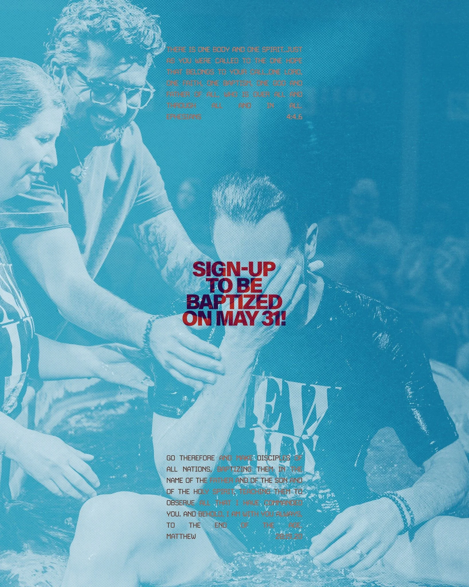 If you were sitting in one of our Baptism services in April and had that moment where you thought, &ldquo;I think I&rsquo;m supposed to get baptized&rdquo;&hellip; but didn&rsquo;t move on it, we&rsquo;ve been praying for you.

You felt it, it was re