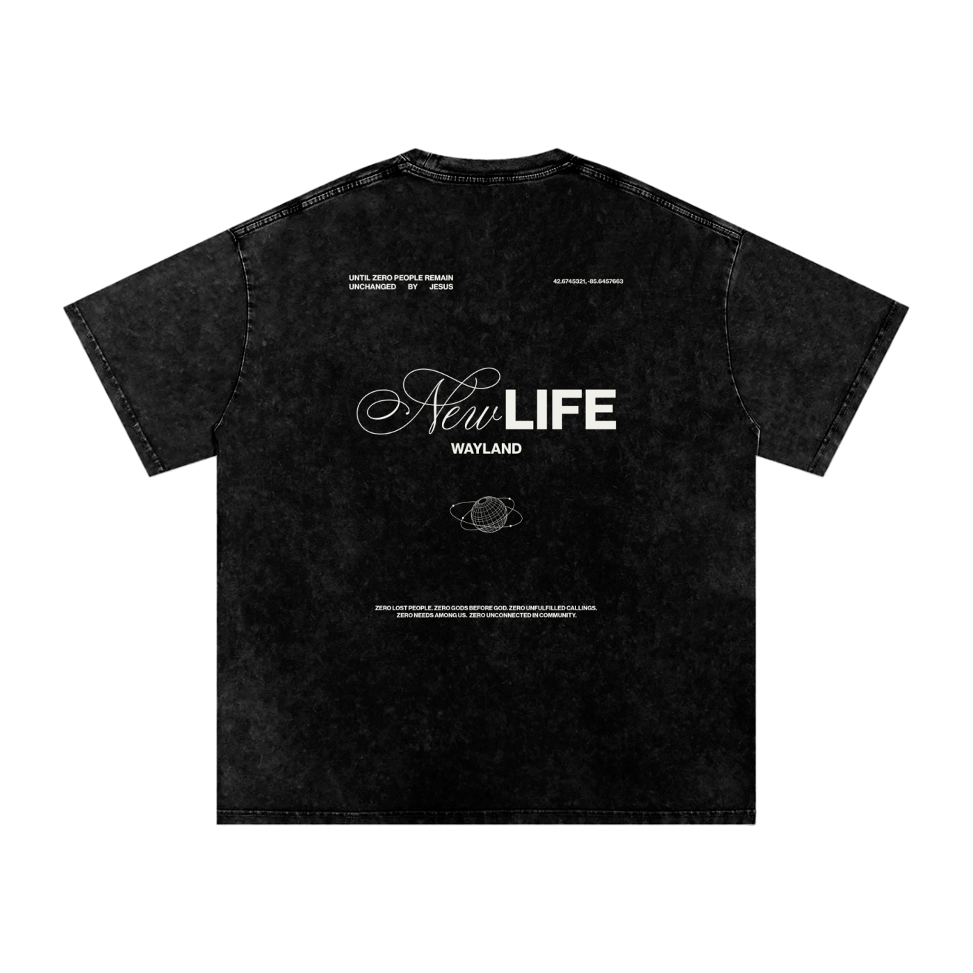 NEW LIFE BLACK VINTAGE T-SHIRT $25