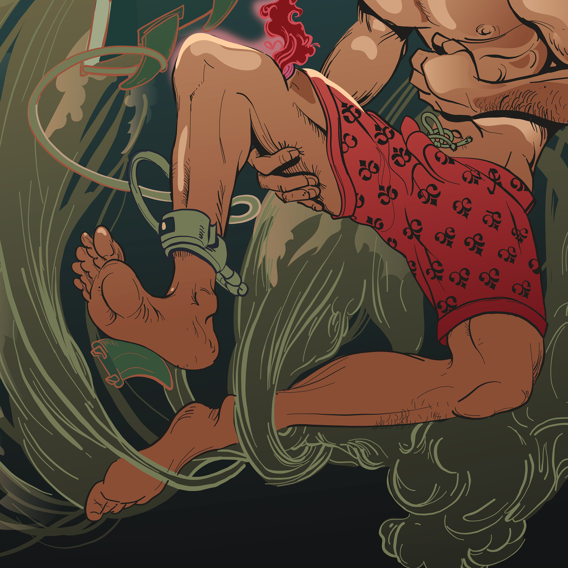 Down and Out Cut Surfer Illustration Josh Hunter 1