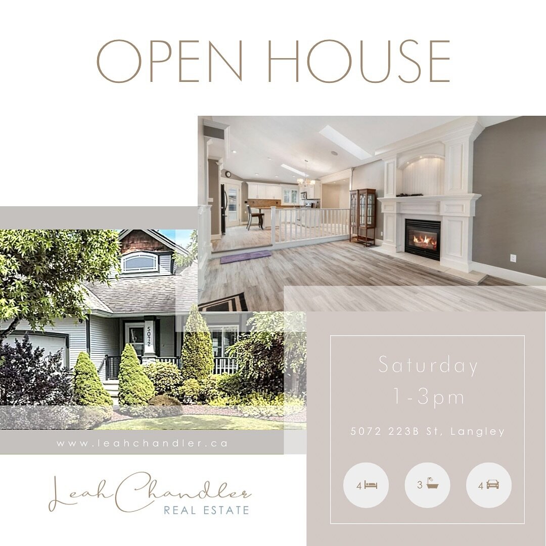 ✨🪧 OPEN HOUSE 🪧 ✨ Saturday, February 3 from 1:00 pm - 3:00 pm.

🏡 Sitting on a 5,100 sq.ft lot, this 4 bedroom 3 bathroom rancher style home features 3,337 sq ft of living space and offers a 1 bedroom basement suite, as well as a versatile loft sp