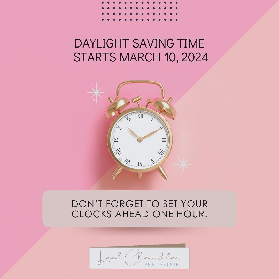 Sad to lose an hour of sleep tonight&hellip; but it&rsquo;s worth it for the longer days 🙌☀️ 

Remember to set your clocks 1 hour ahead tonight! ⏰

#daylightsavings2024