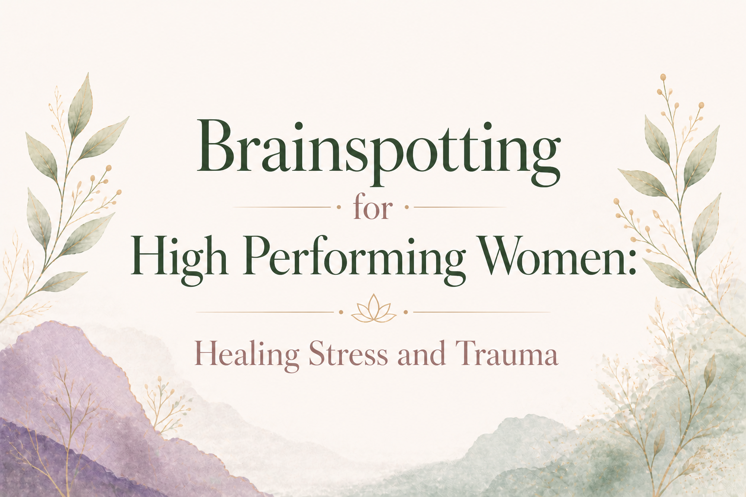 Brainspotting for High Performing Women: Healing Stress and Trauma