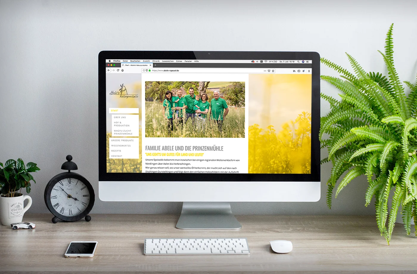Website - landing page