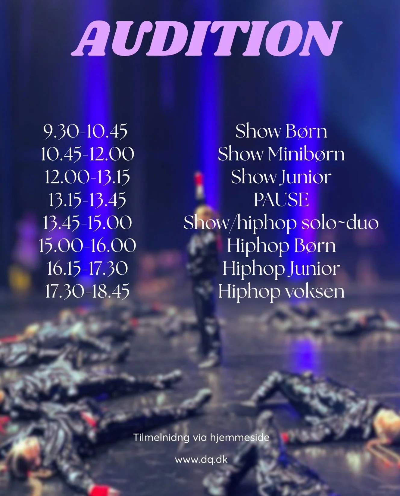 Tid til at shine ✨ Audition-tiderne er endelig ude!

Husk at tilmelde dig ‼️😜
Er du i tvivl? S&aring; tjek vores tutorial i opslaget slaget for dette👀💫

Vi kan ikke vente med at se jer 🔥💃