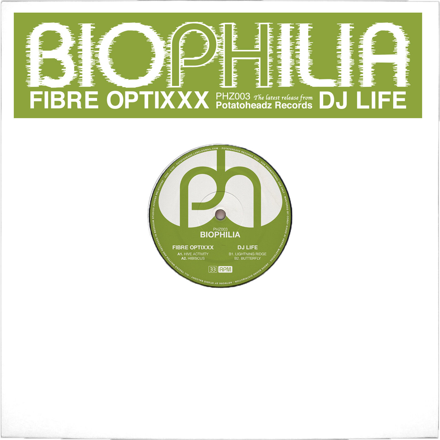 FIBRE OPTIXXX/DJ LIFE "BIOPHILIA" [PHZ003]