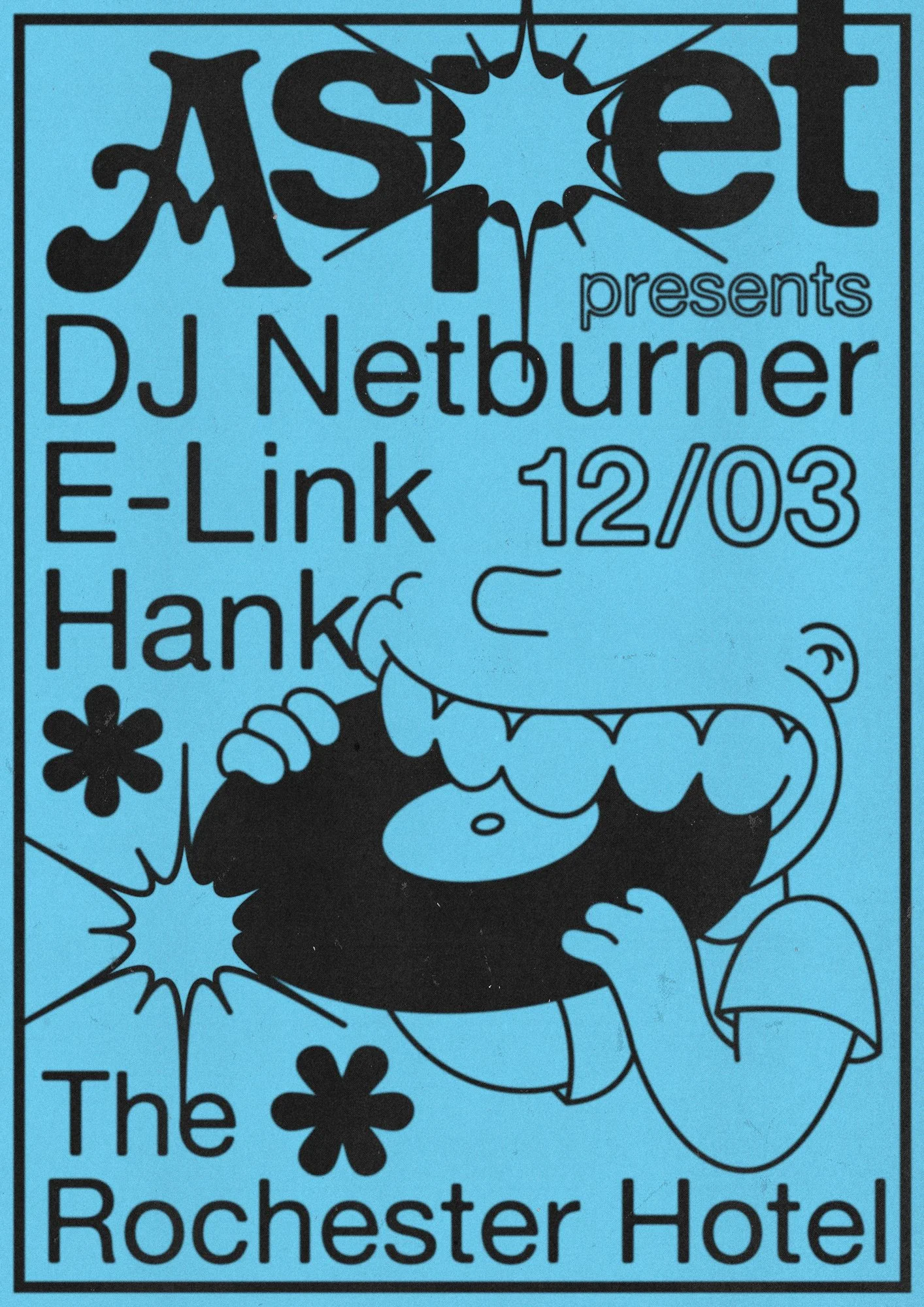  Poster for dance event,   Aspet  , at   The Rochester Hotel  , Melbourne. March 2022. 