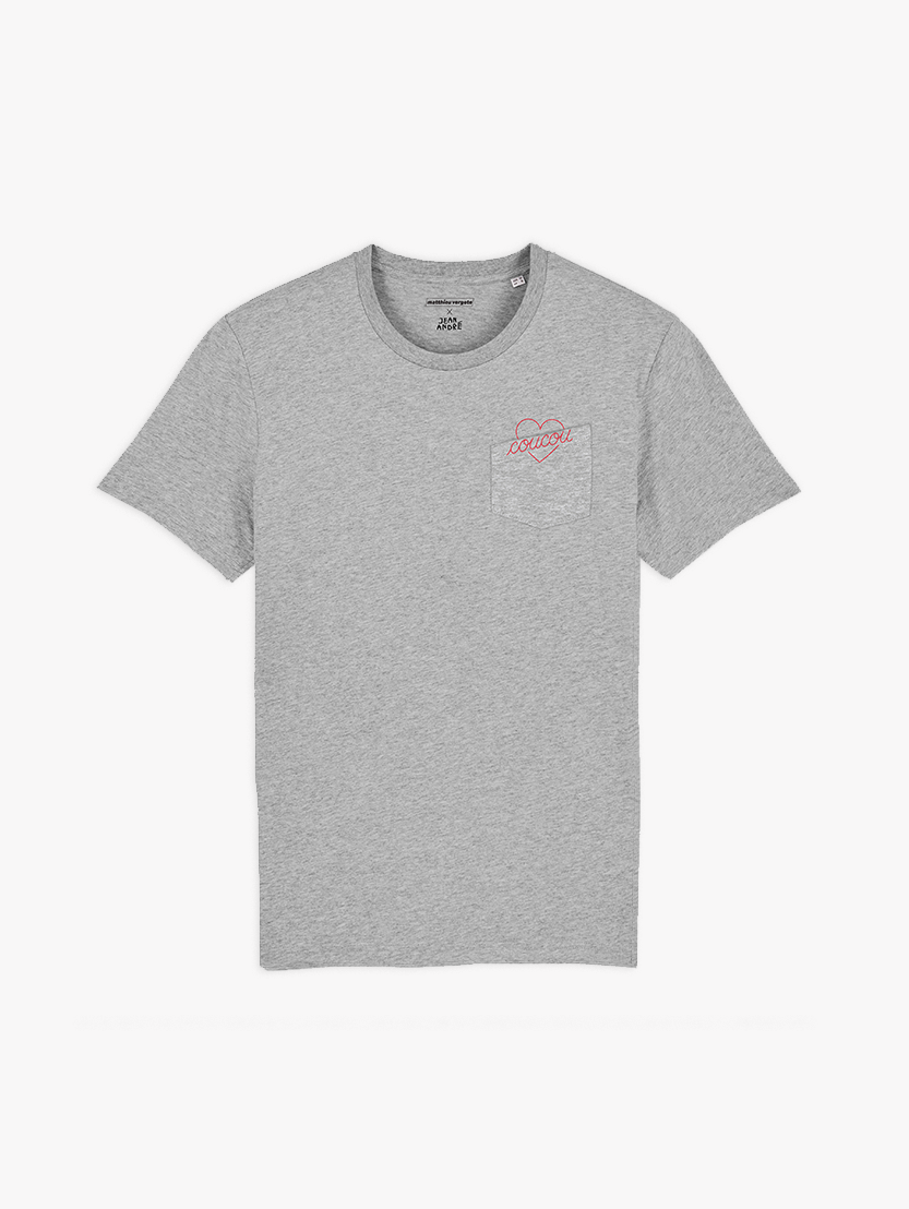 T-shirt Love You Hard X Jean André - Grey