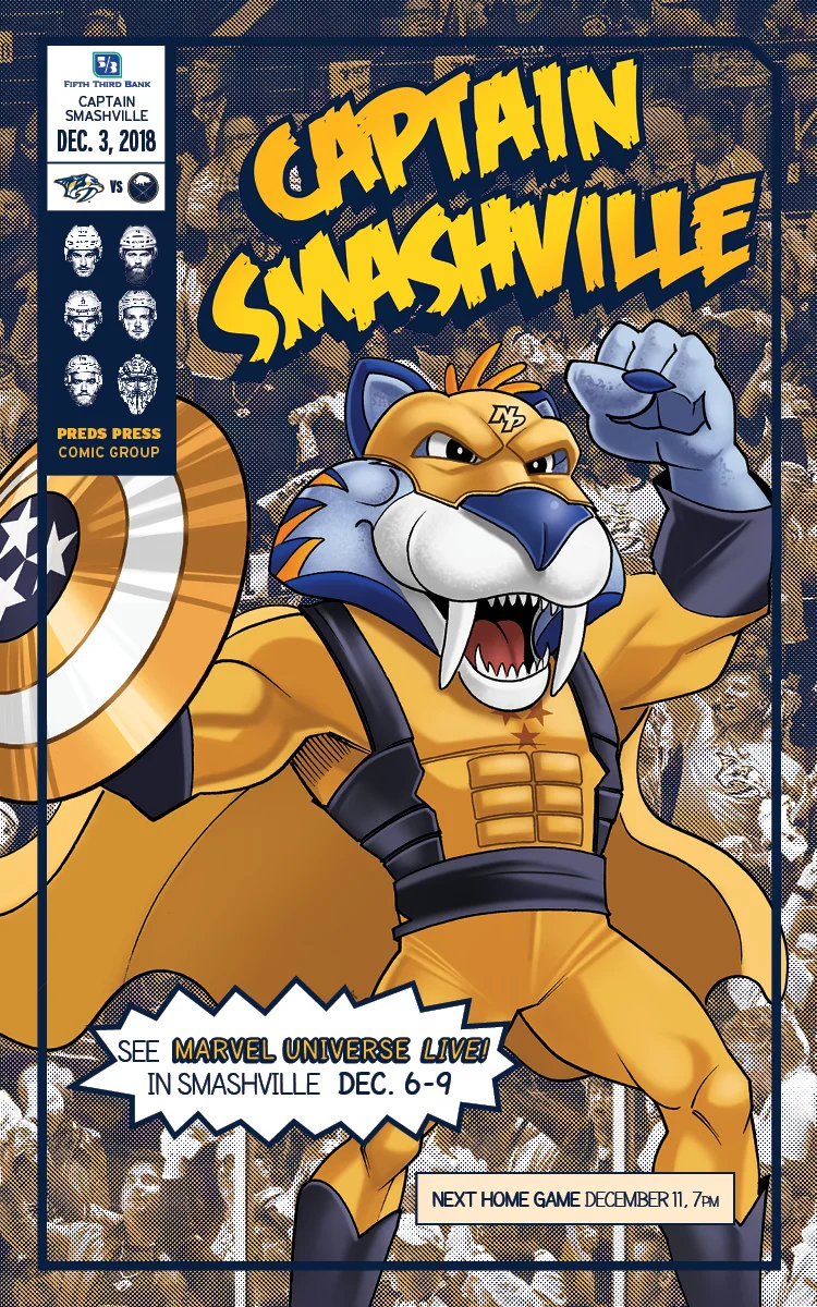 Marvel Superhero Night Preds Press Cover